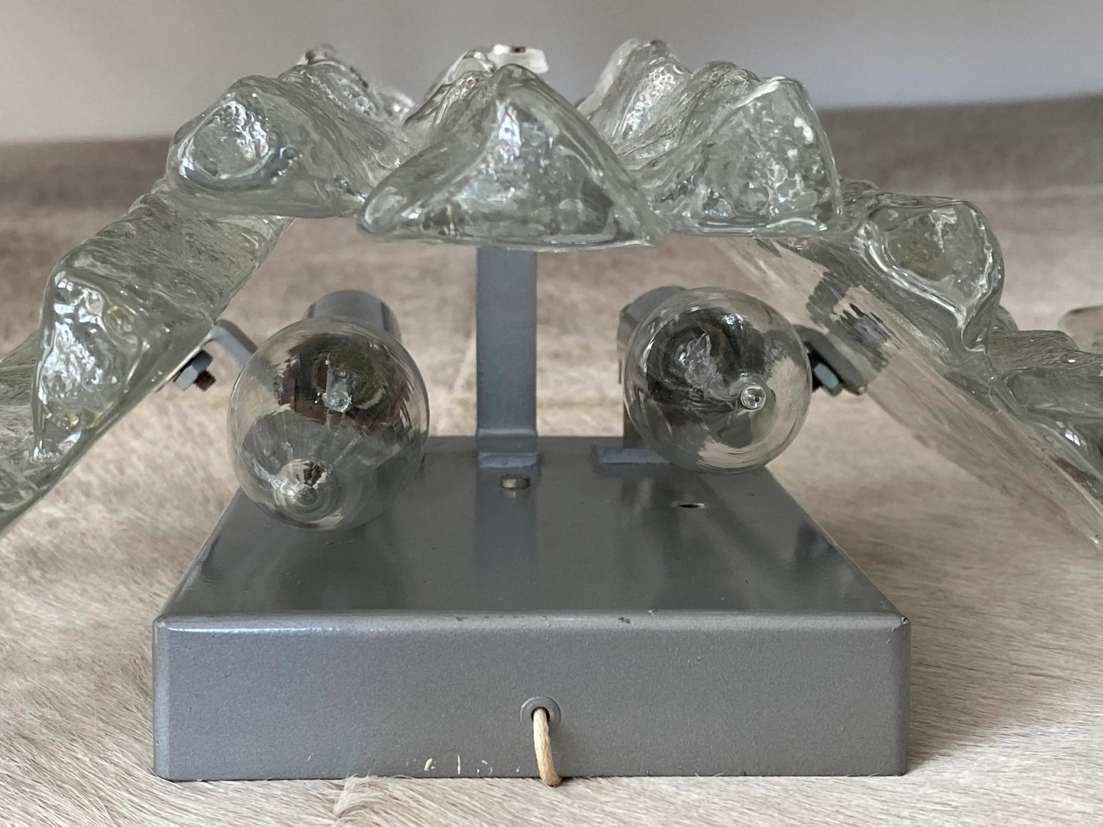 1960's Ice Glass Sconces by J. T. Kalmar - a Pair - 8