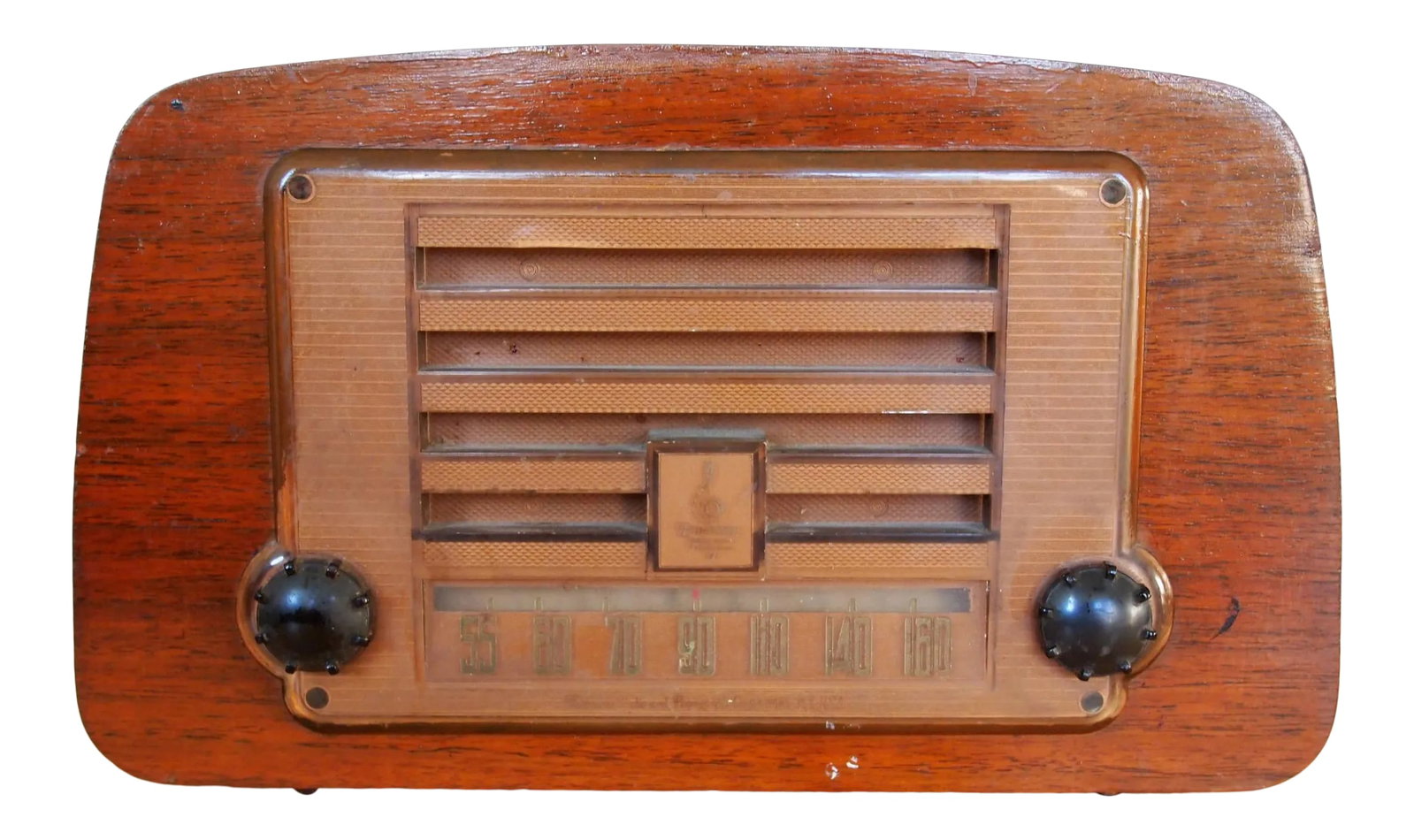 Vintage Eames Emerson 588a Radio, Walnut Bent Plywood, Mid-Century Modern, Retro Mad Men Era (1 of 10)