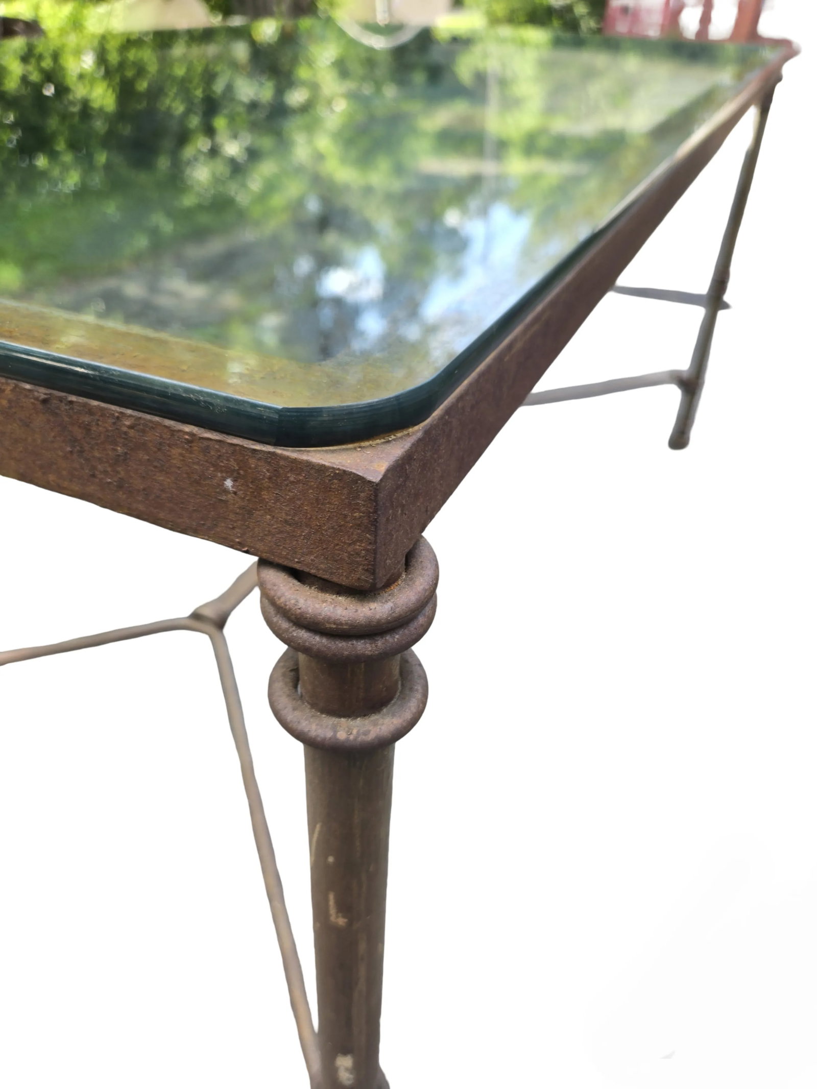 Late 20th Century Giacometti Inspired Wrought Iron Dining Table & 6 Chairs - 9