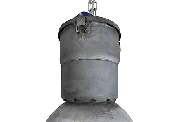 Antique Industrial Repurposed Smudge Pot Pendant Lamps, a Pair - 4