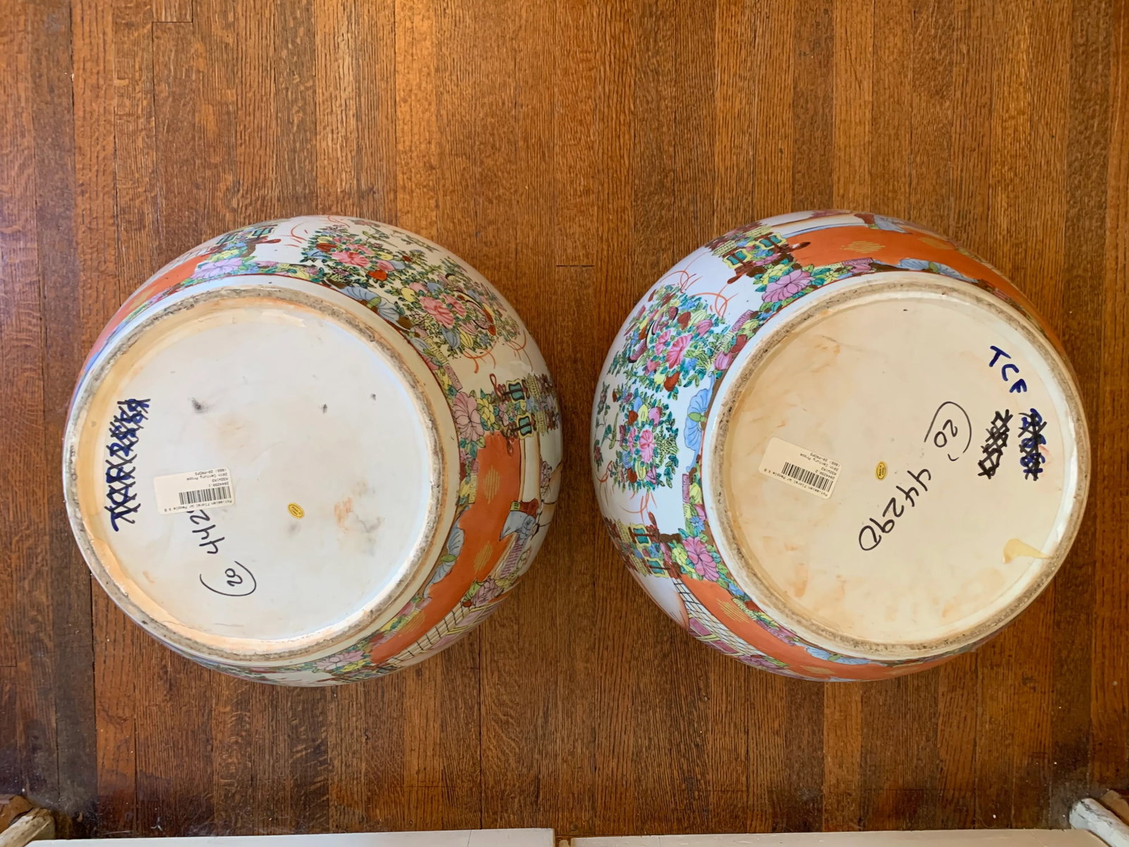 1970s Vintage Ceramic Chinese Fish Fish Bowls - Set of 2 - 5
