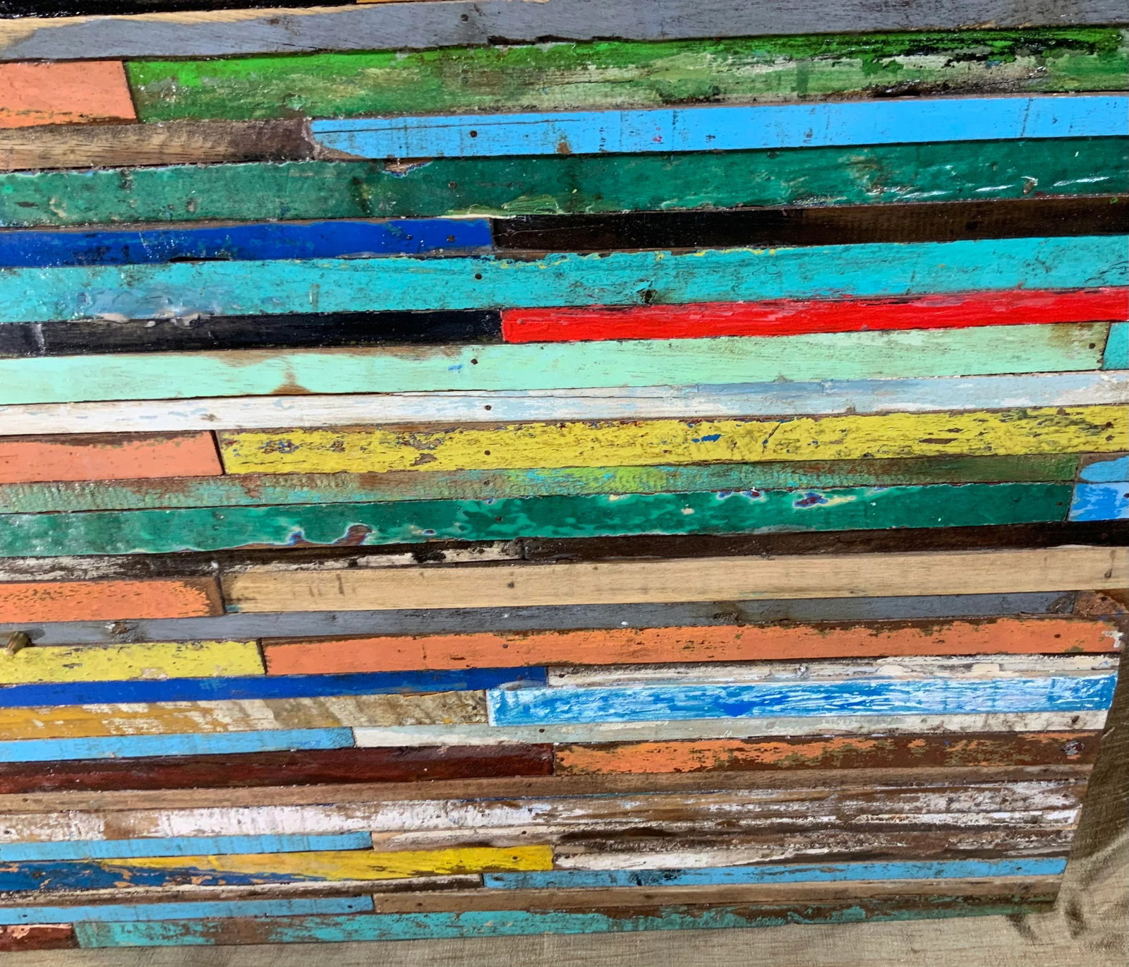 Abstract Reclaimed Wood Wall Sculpture - 10