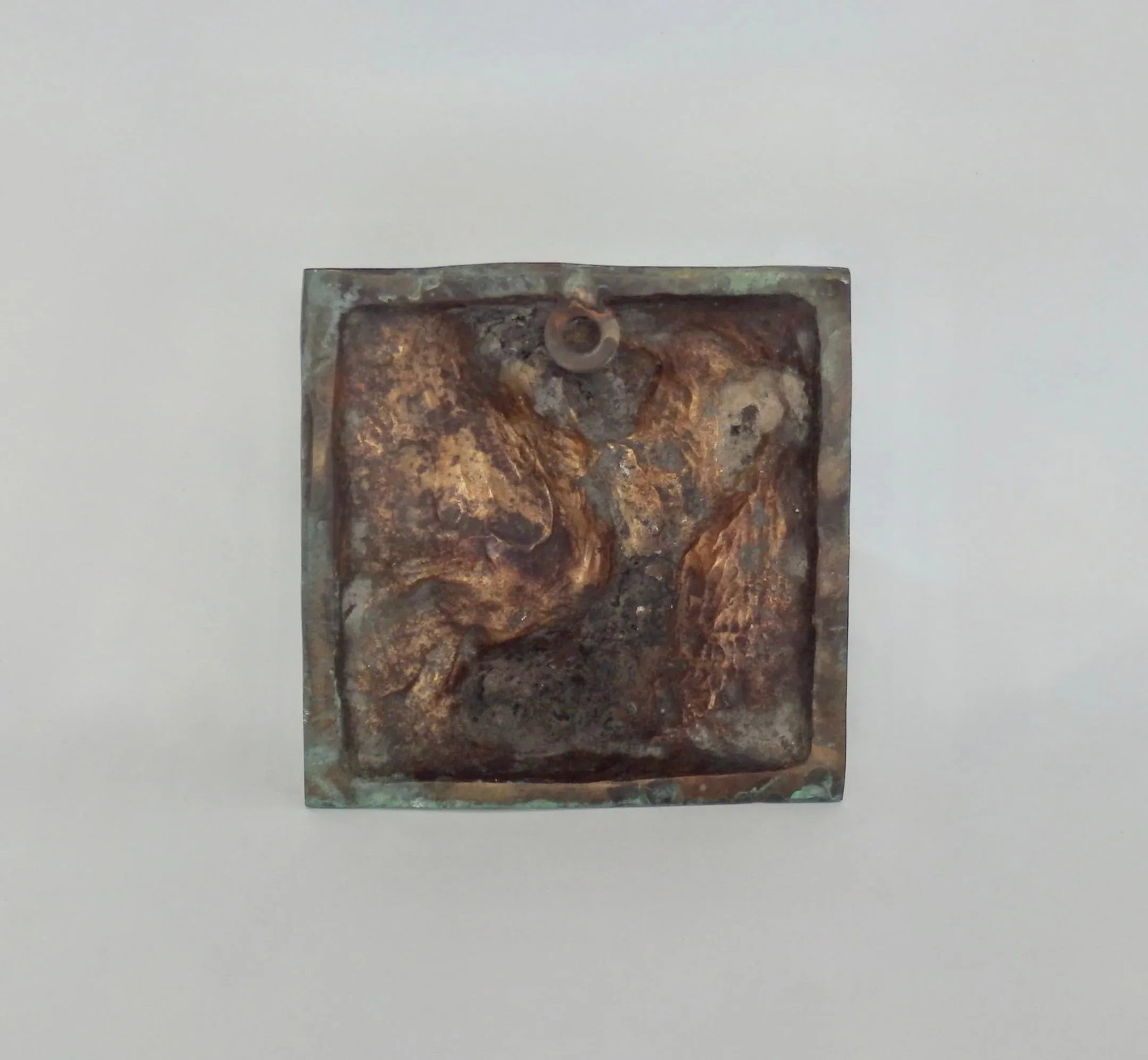 Signed Bronze Female Bust Sculpture in Green Patina - 6