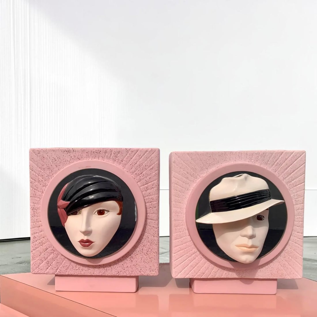 Vintage 1980s His and Hers Box Vases - a Pair - 6