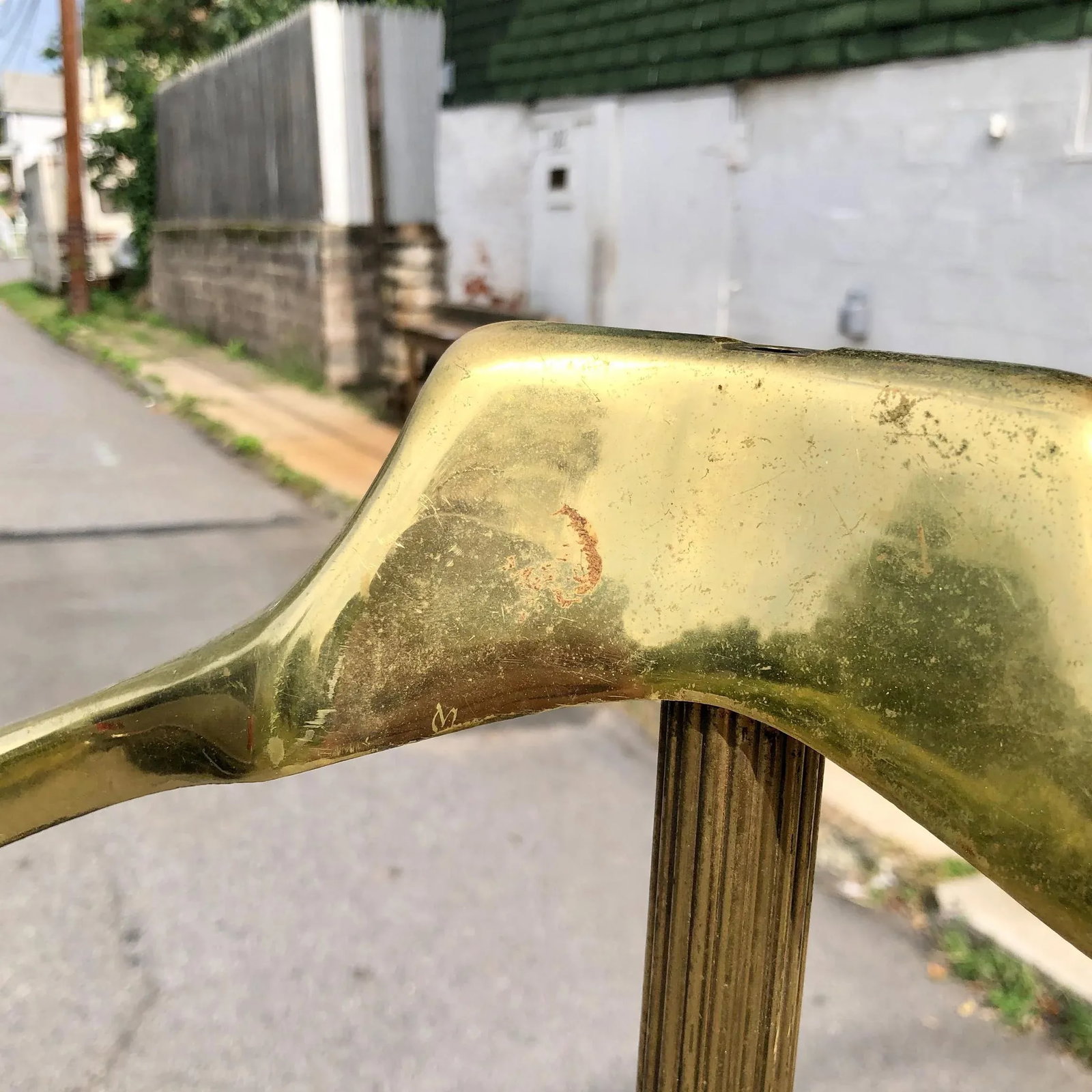 Vintage Art Deco Brass Gentleman's Valet Coat Rack by Glo-Mar Artworks - 5
