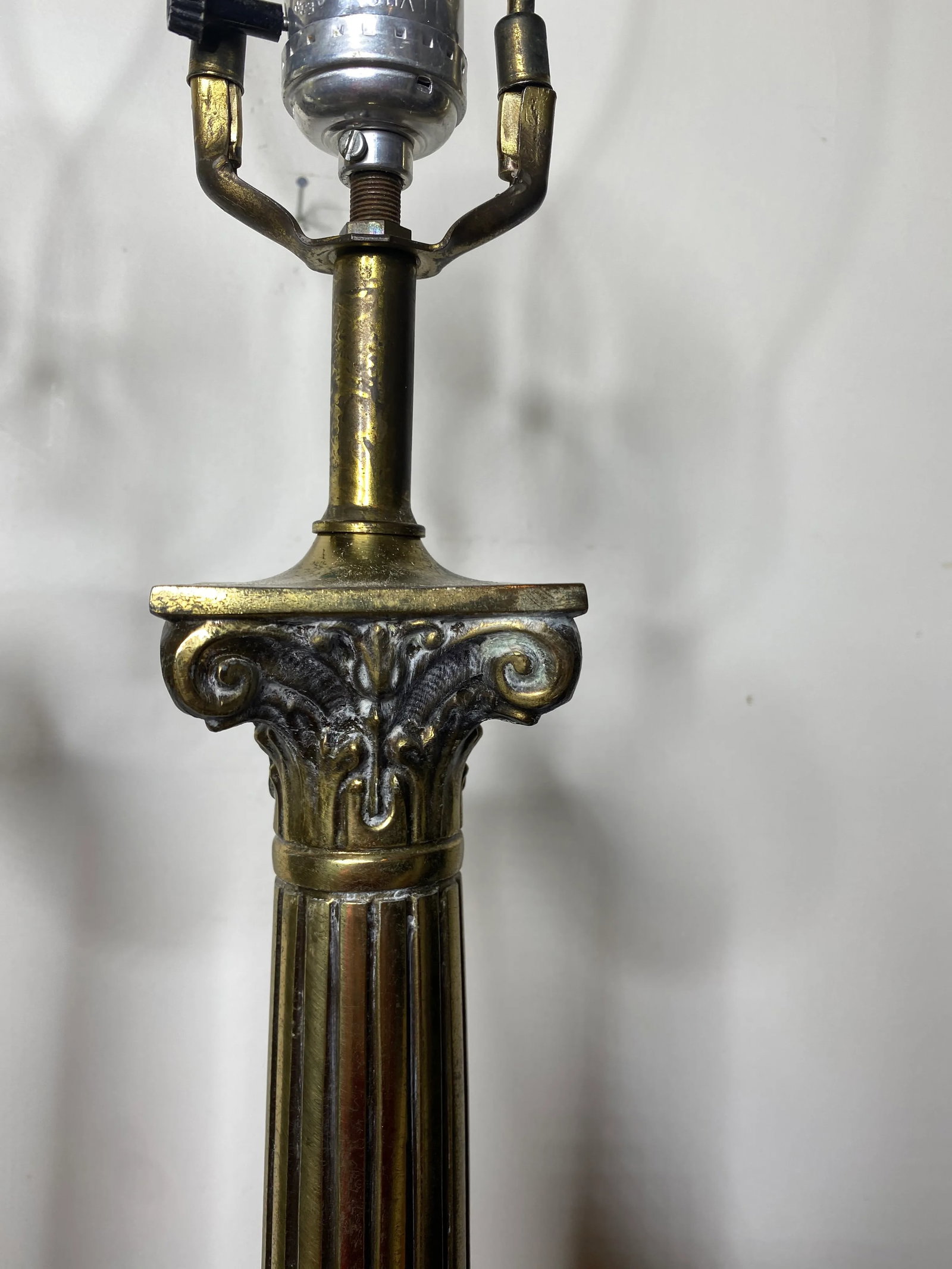 Mid Century Marble and Brass Lamps - a Pair - 6