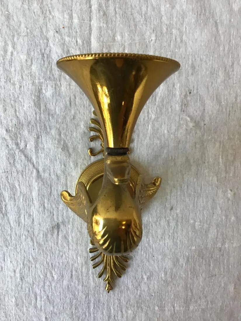 French Empire Bronze Swan Sconces - Set of 4 - 12