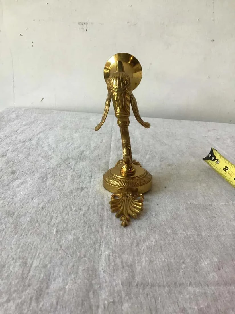 French Empire Bronze Swan Sconces - Set of 4 - 6