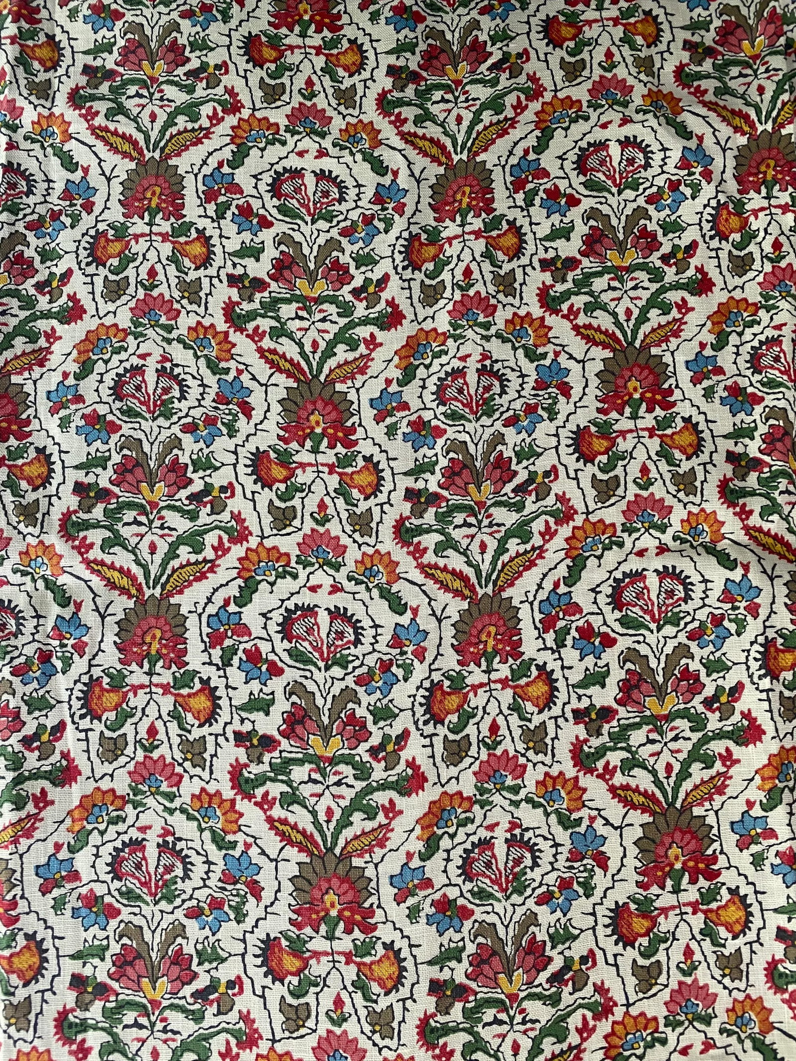 Shy Yard of Soane Musical Garden Fabric in Original on Linen Mga001 - 3