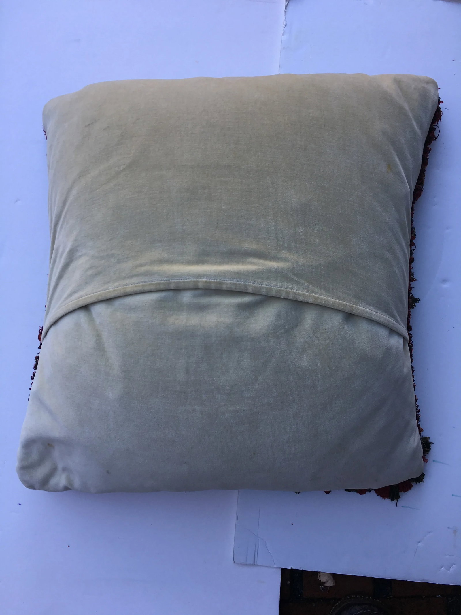 Vintage Scenic Needlepoint Pillow - 2