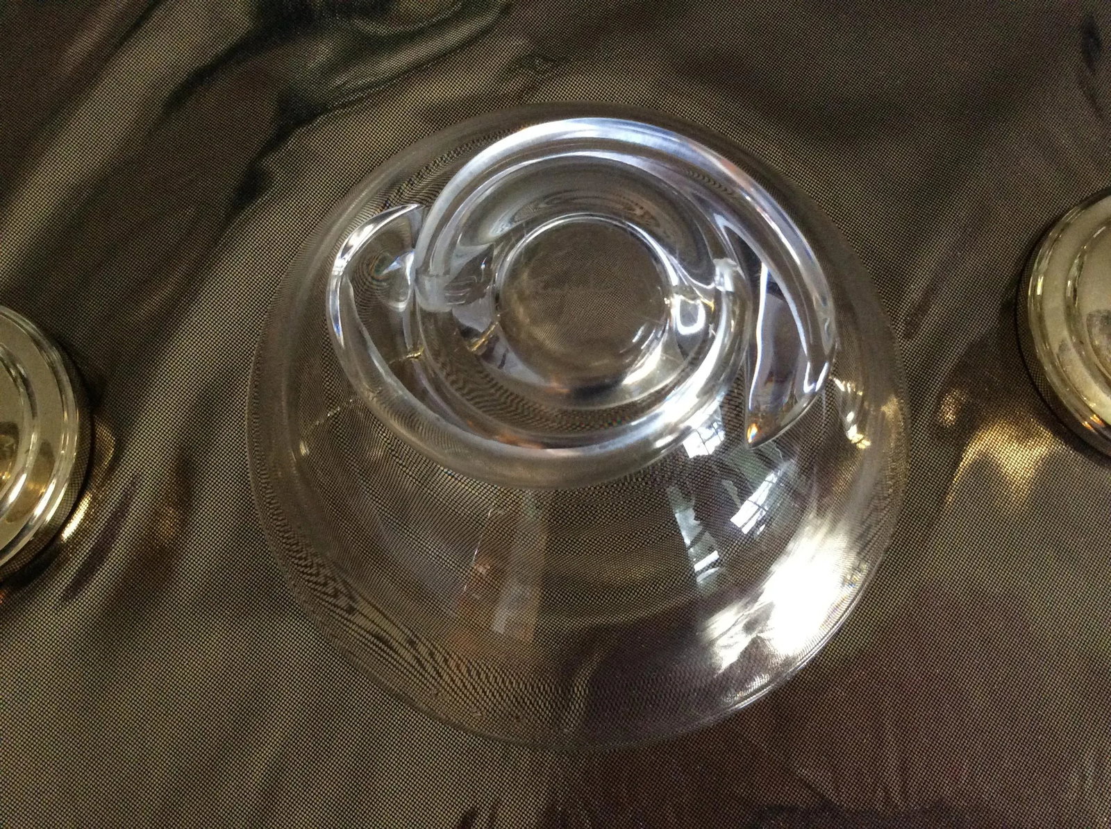 Vintage Clear Steuben Snail Bottom Crystal Bowl, Signed - 5