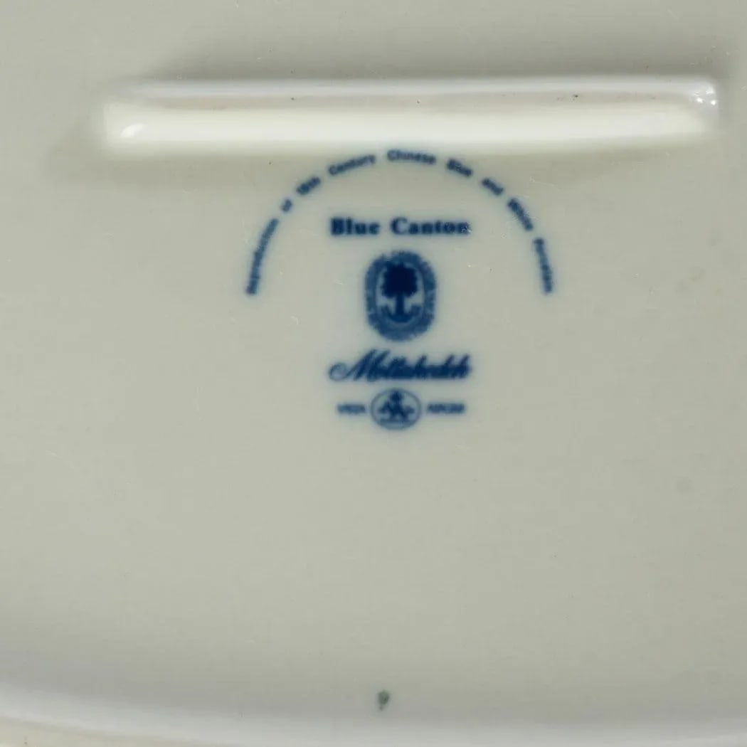 Mottahedeh Blue Canton Platter With Fitzhugh Border - 3