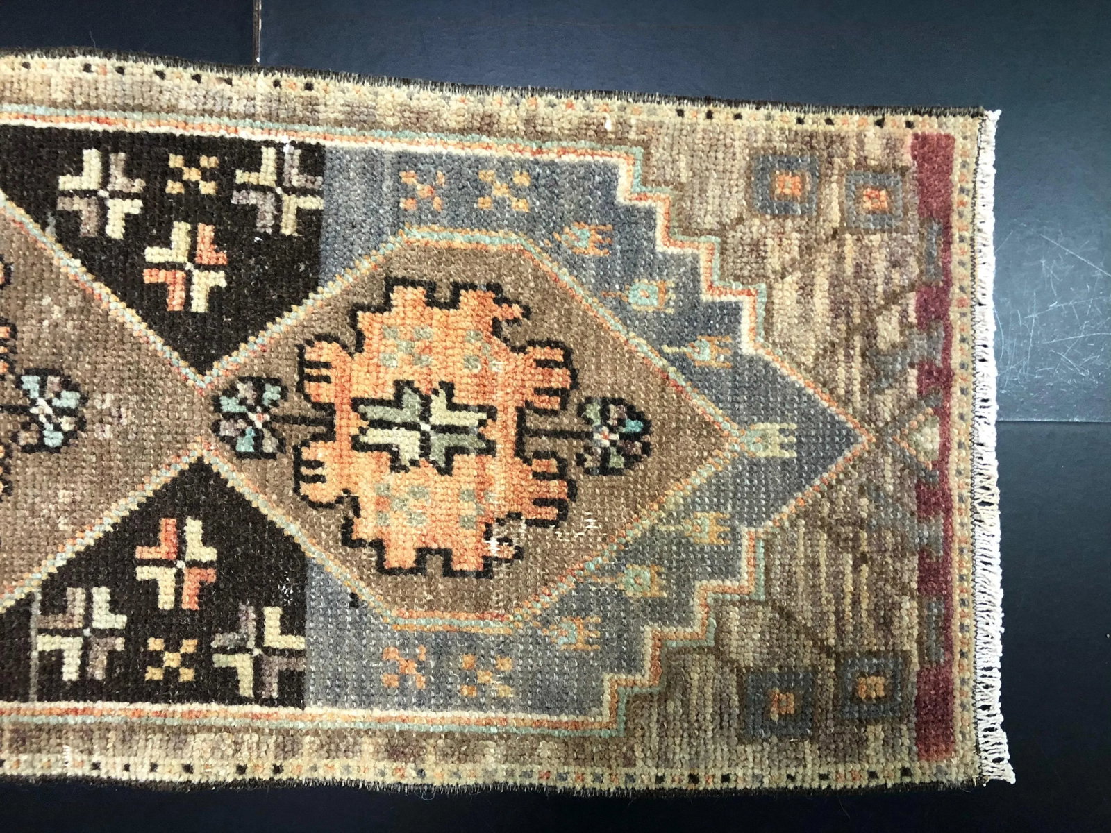 Vintage Home Turkish Handmade Tan and Gray Rug - 4