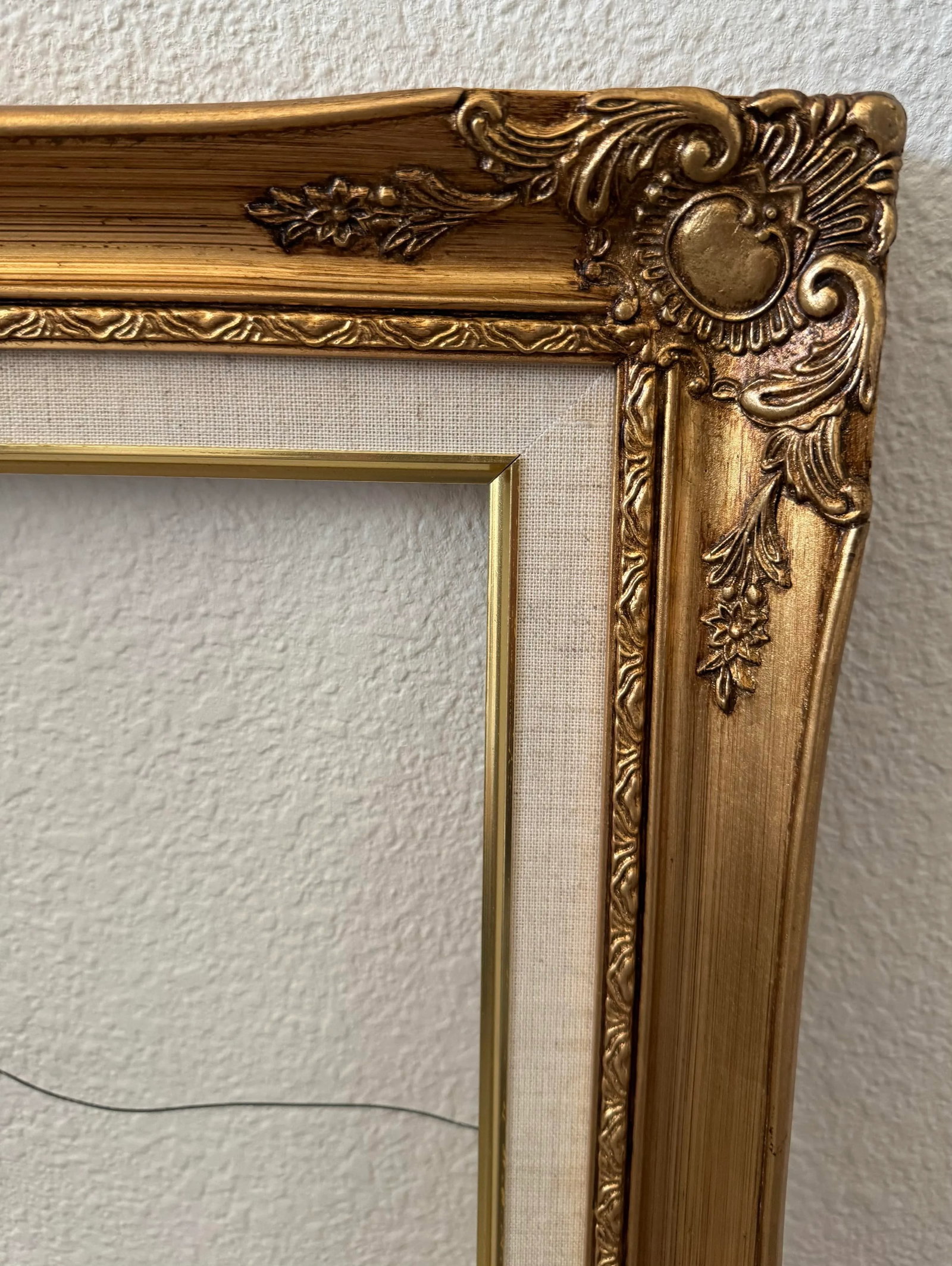 Vintage Ornate Gold Gilt Frame - 4