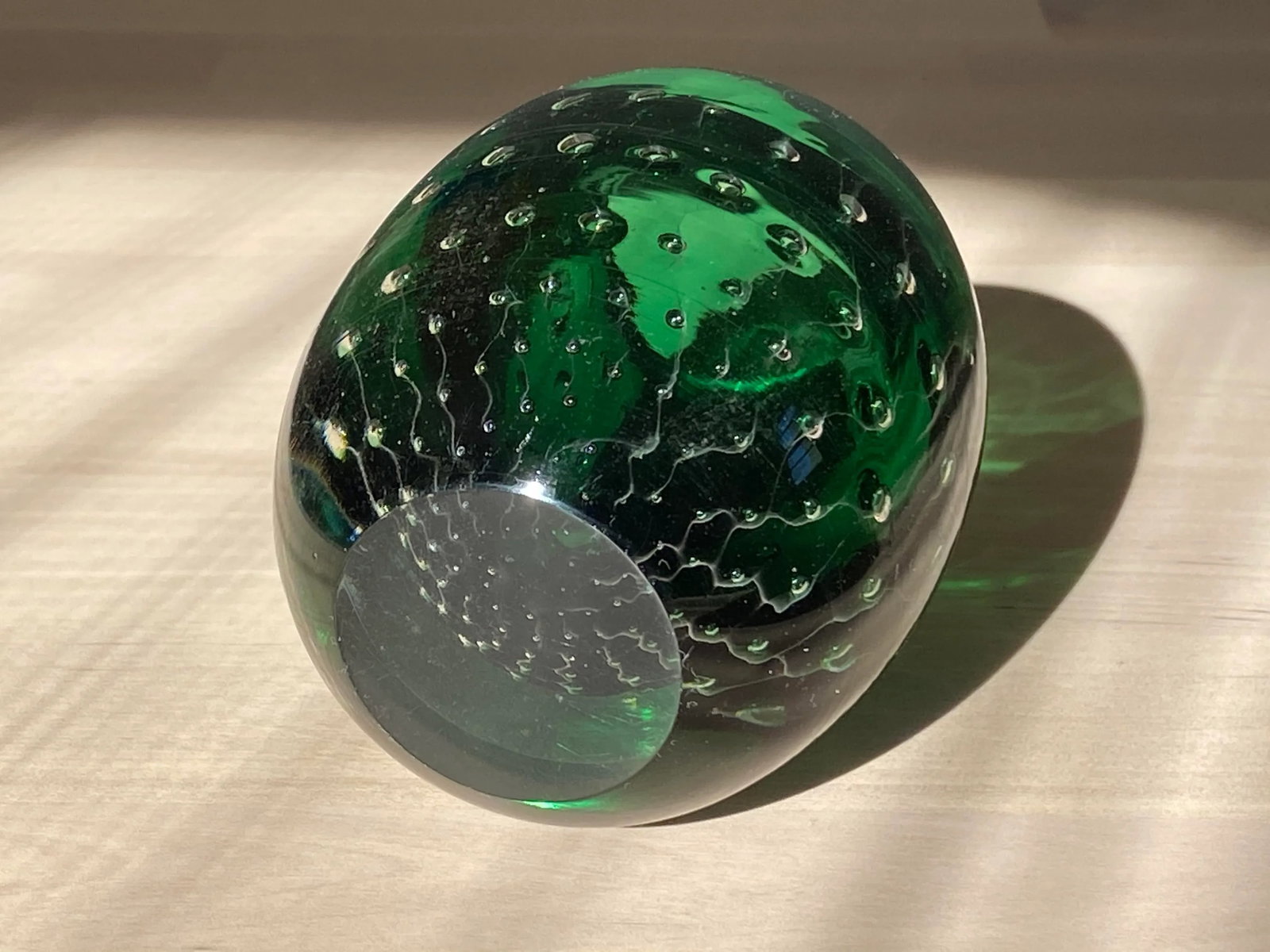 Mid-Century Green Murano Glass Toothpick Holder - 5