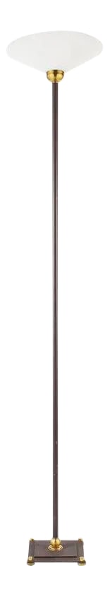 Slim Modernist Iron Torchiere Floor Lamp (1 of 10)