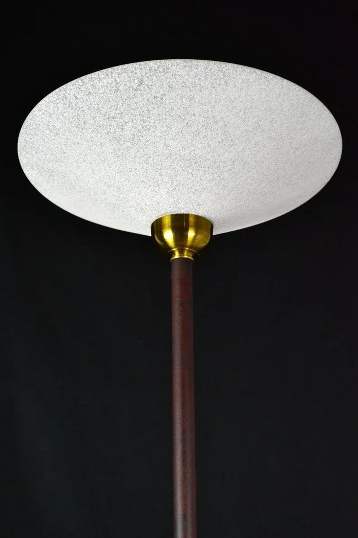 Slim Modernist Iron Torchiere Floor Lamp - 6