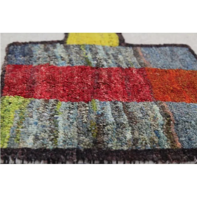 Handwoven Scandinavian Style Persian Kilim Area Rug 3'10"*5'6" - 6