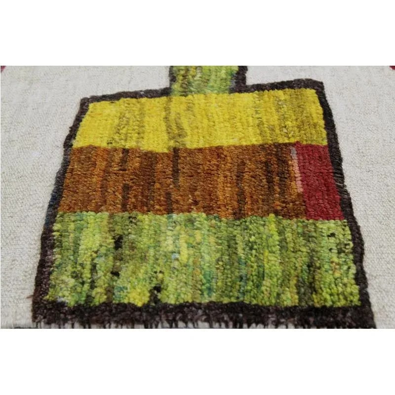 Handwoven Scandinavian Style Persian Kilim Area Rug 3'10"*5'6" - 7