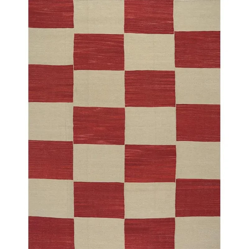 Handwoven Scandinavian Style Persian Kilim Rug 6'10"*9'1" - 11