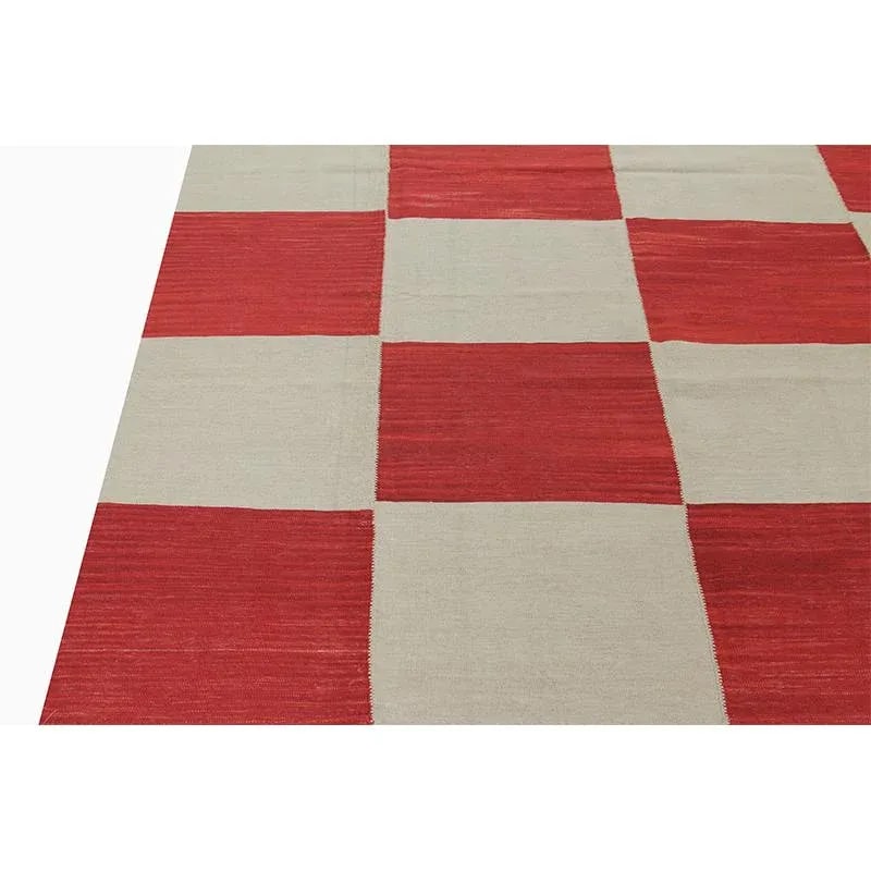Handwoven Scandinavian Style Persian Kilim Rug 6'10"*9'1" - 3