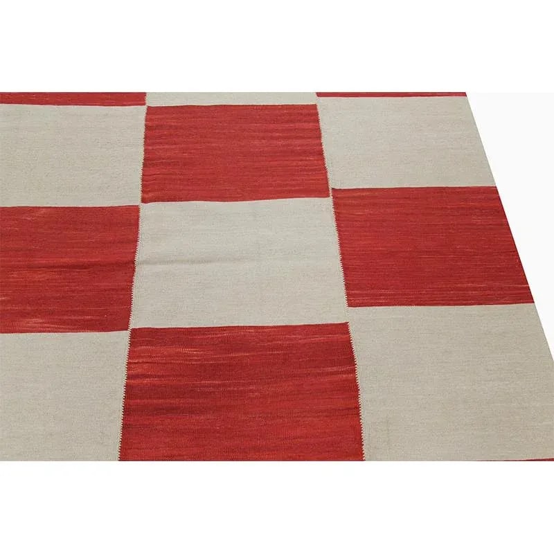 Handwoven Scandinavian Style Persian Kilim Rug 6'10"*9'1" - 4