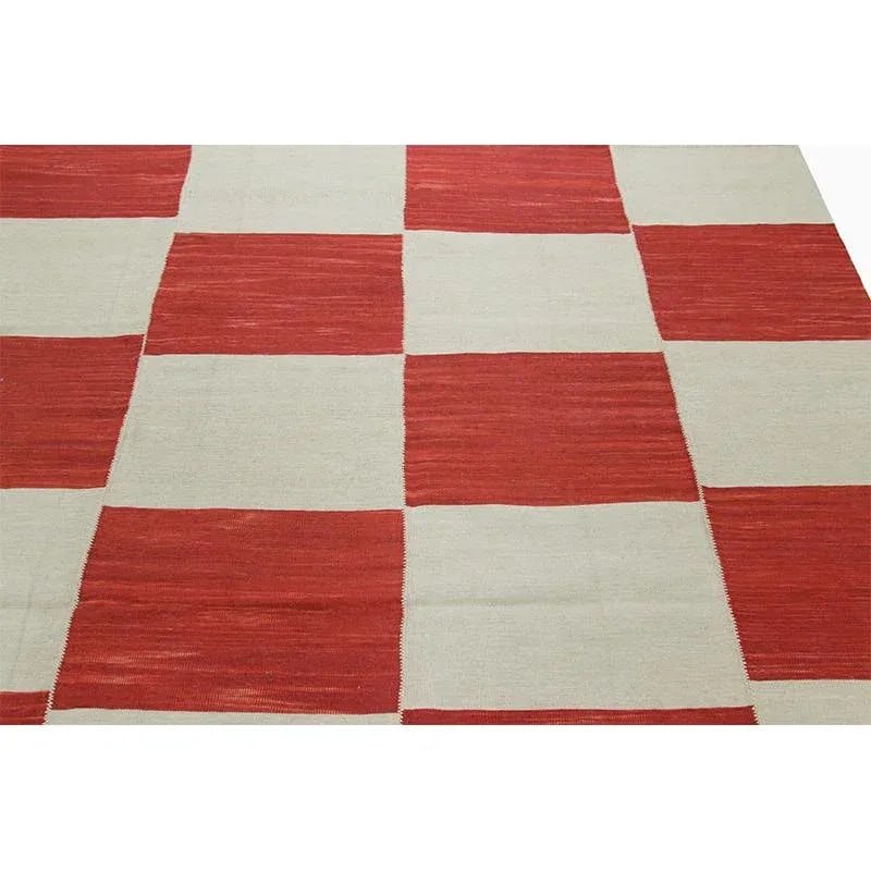 Handwoven Scandinavian Style Persian Kilim Rug 6'10"*9'1" - 5