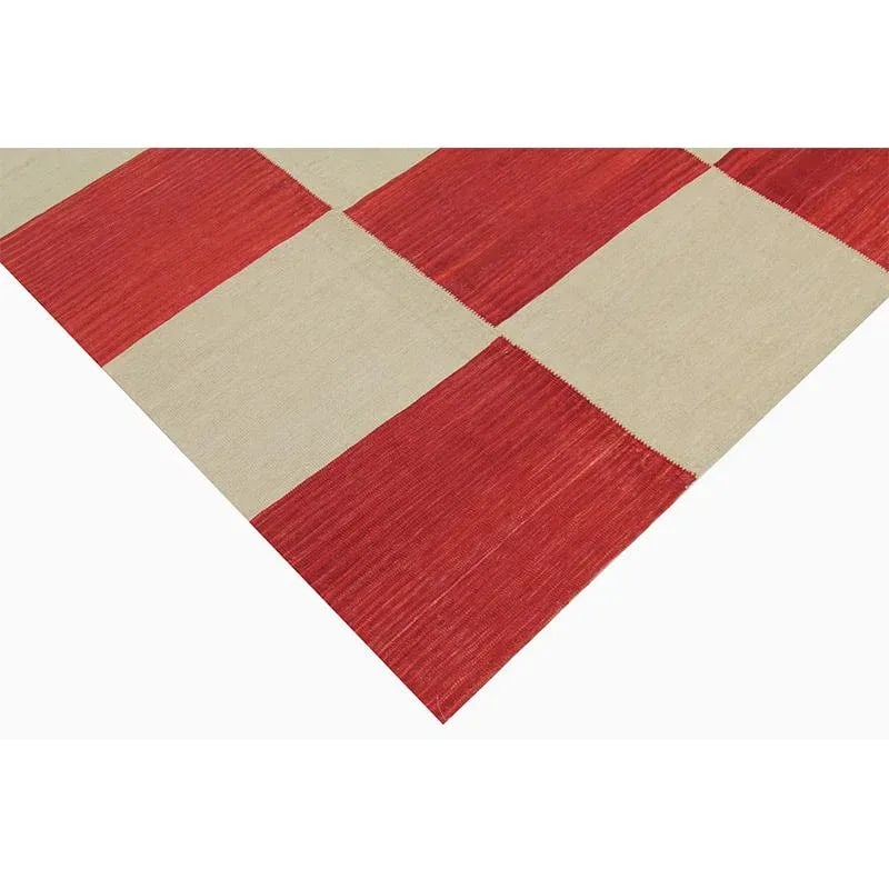 Handwoven Scandinavian Style Persian Kilim Rug 6'10"*9'1" - 7