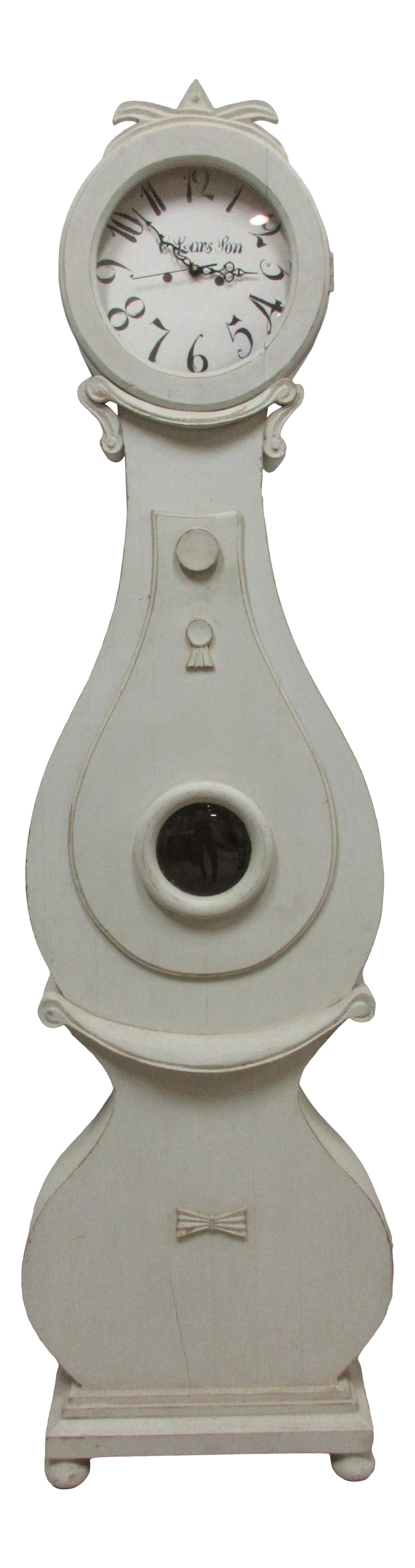 Mora Clock Swedish: This is a 100% Original finish Swedish Mora clock. its been restored and has had New Battery works installed. I do offer the Original works with every clock, But they Do Not Work. Condition: