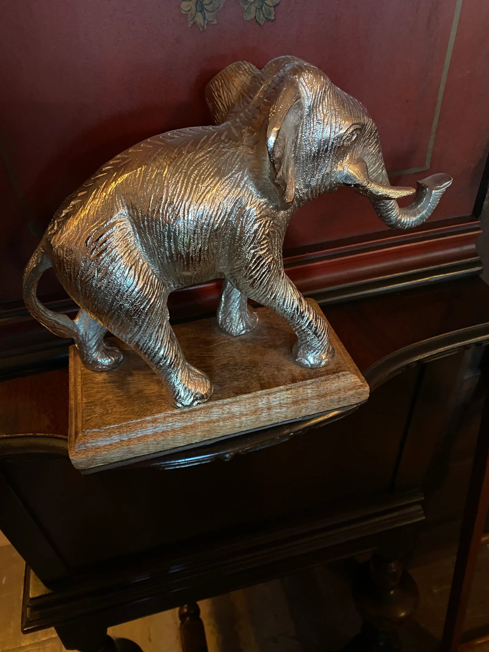 Silver Plated Metal Elephant - 3