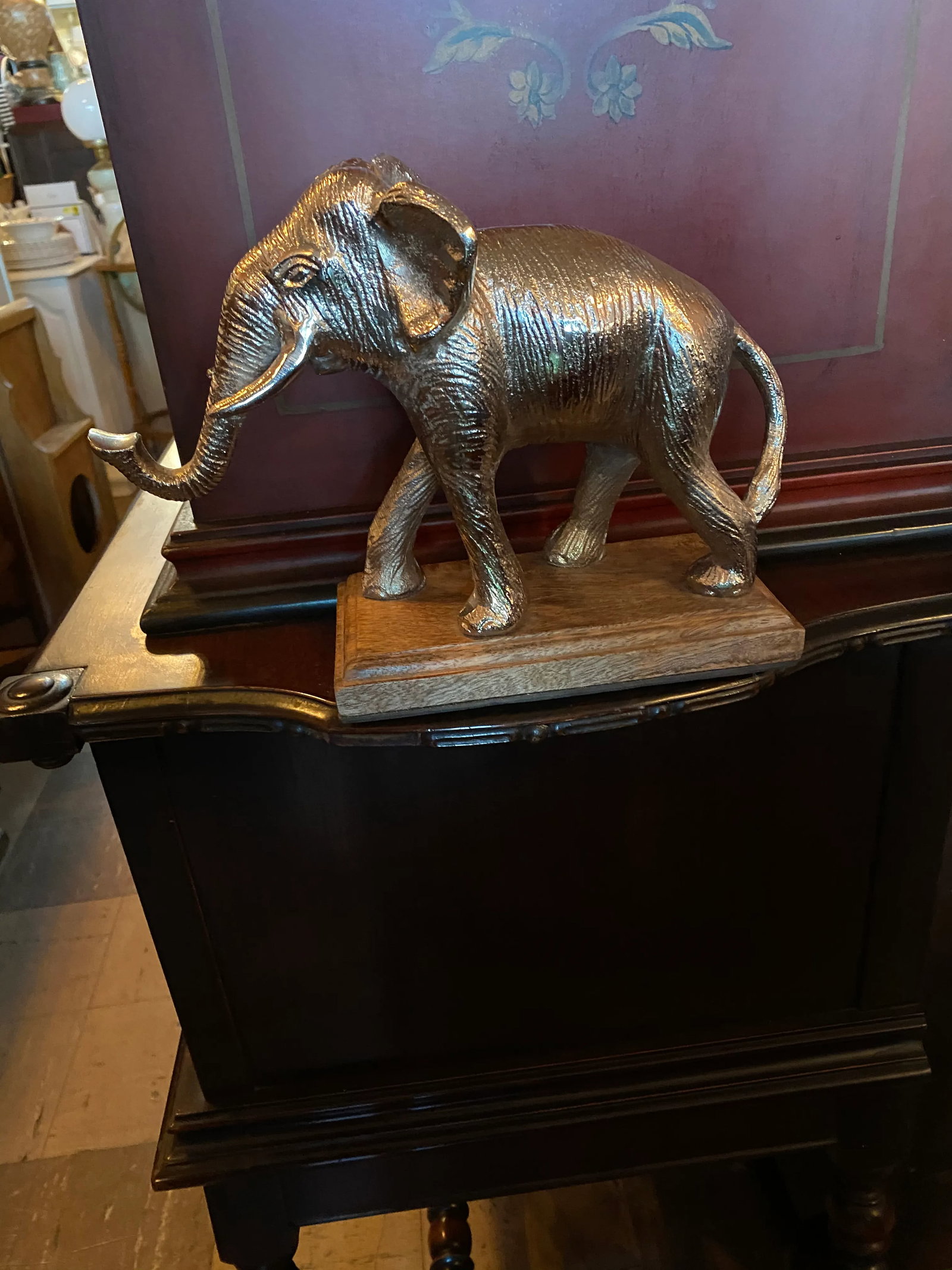 Silver Plated Metal Elephant - 6