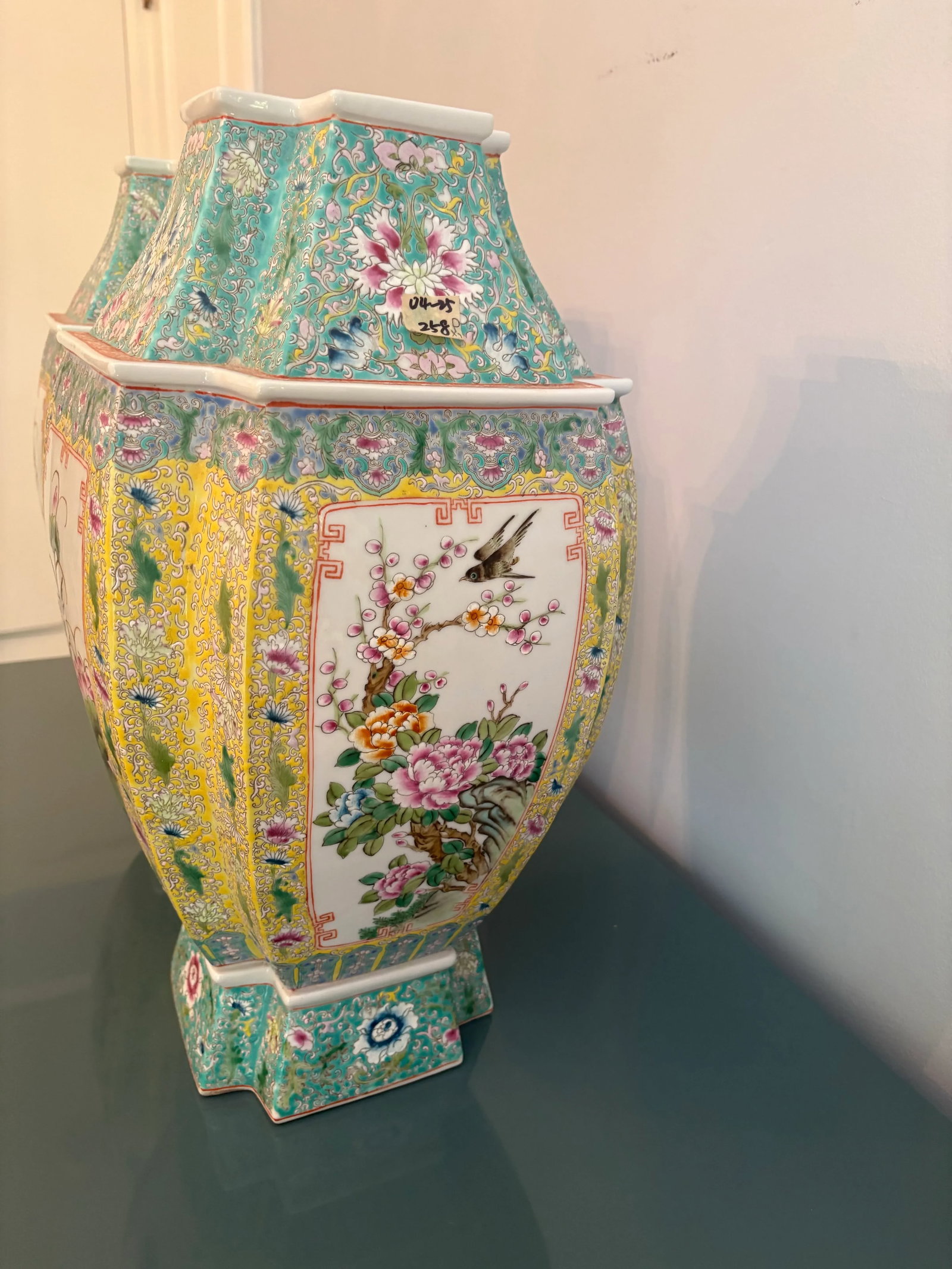 Pair of Mid 20th Century Large Chinese Famille Rose Vases - 3