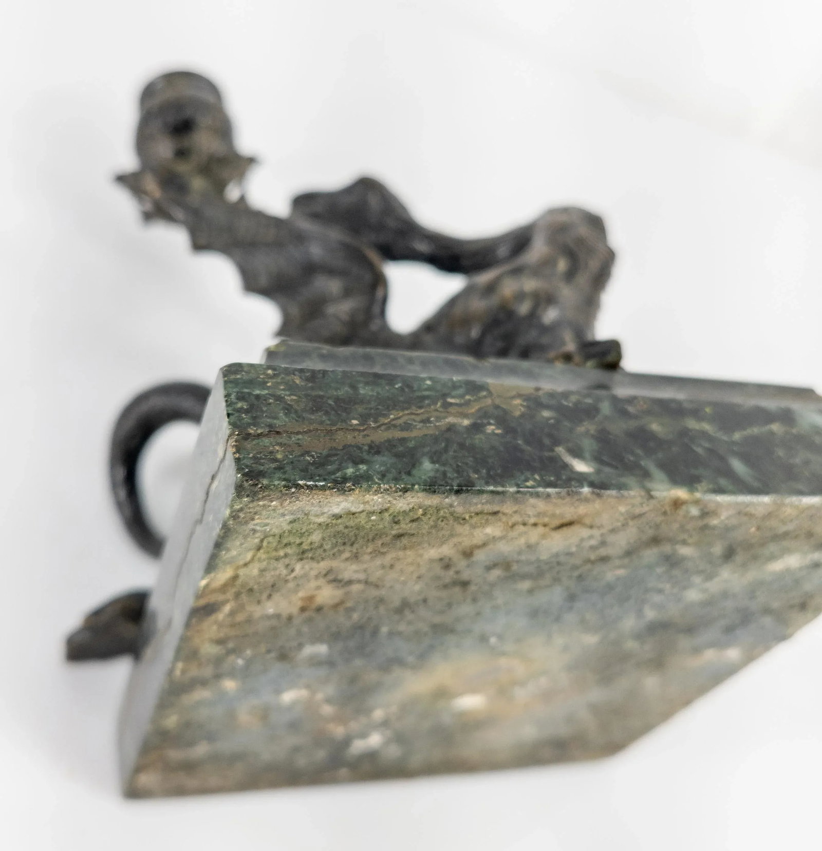 Late 19th Century Italian Grand Tour Bronze Dragon Candlestick Holder - 10