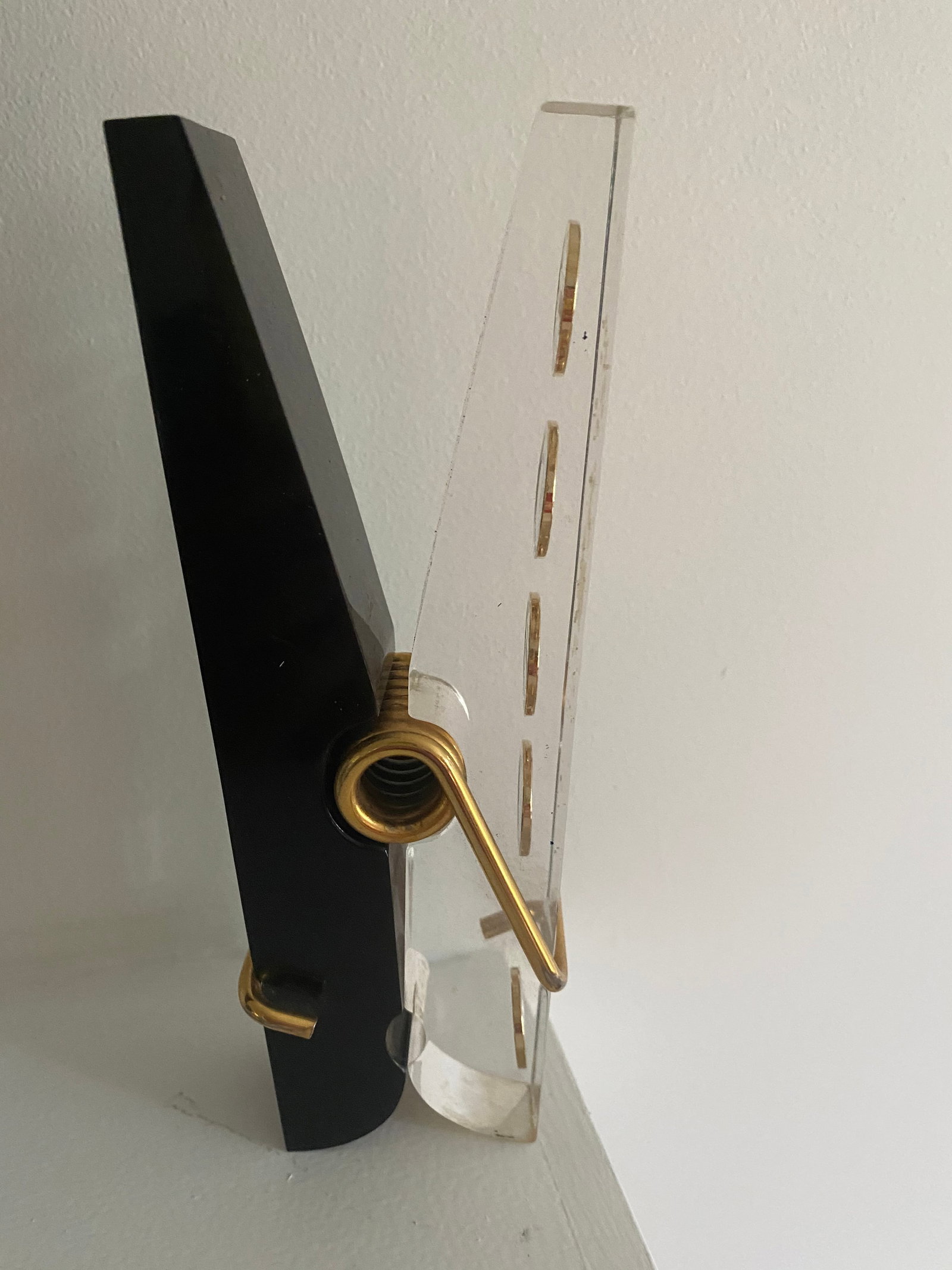 Vintage Giant Lucite Clothes Pin Decor - 2
