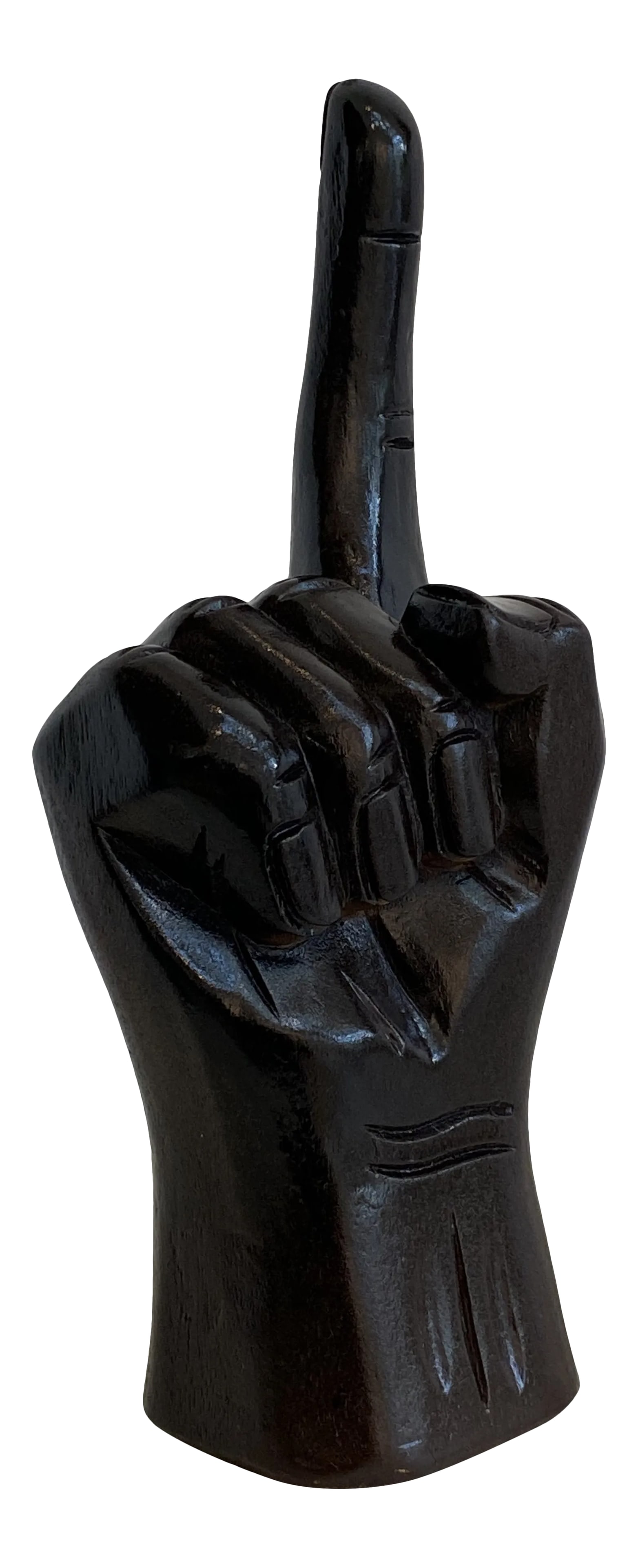 Vintage "Number One" Wooden Hand Sculpture: Vintage "Number One" wooden hand sculpture. Condition: Alterations: Original Condition Unaltered Imperfections: Some Imperfections Condition Notes: Excellent condition. Wear consistent with age and