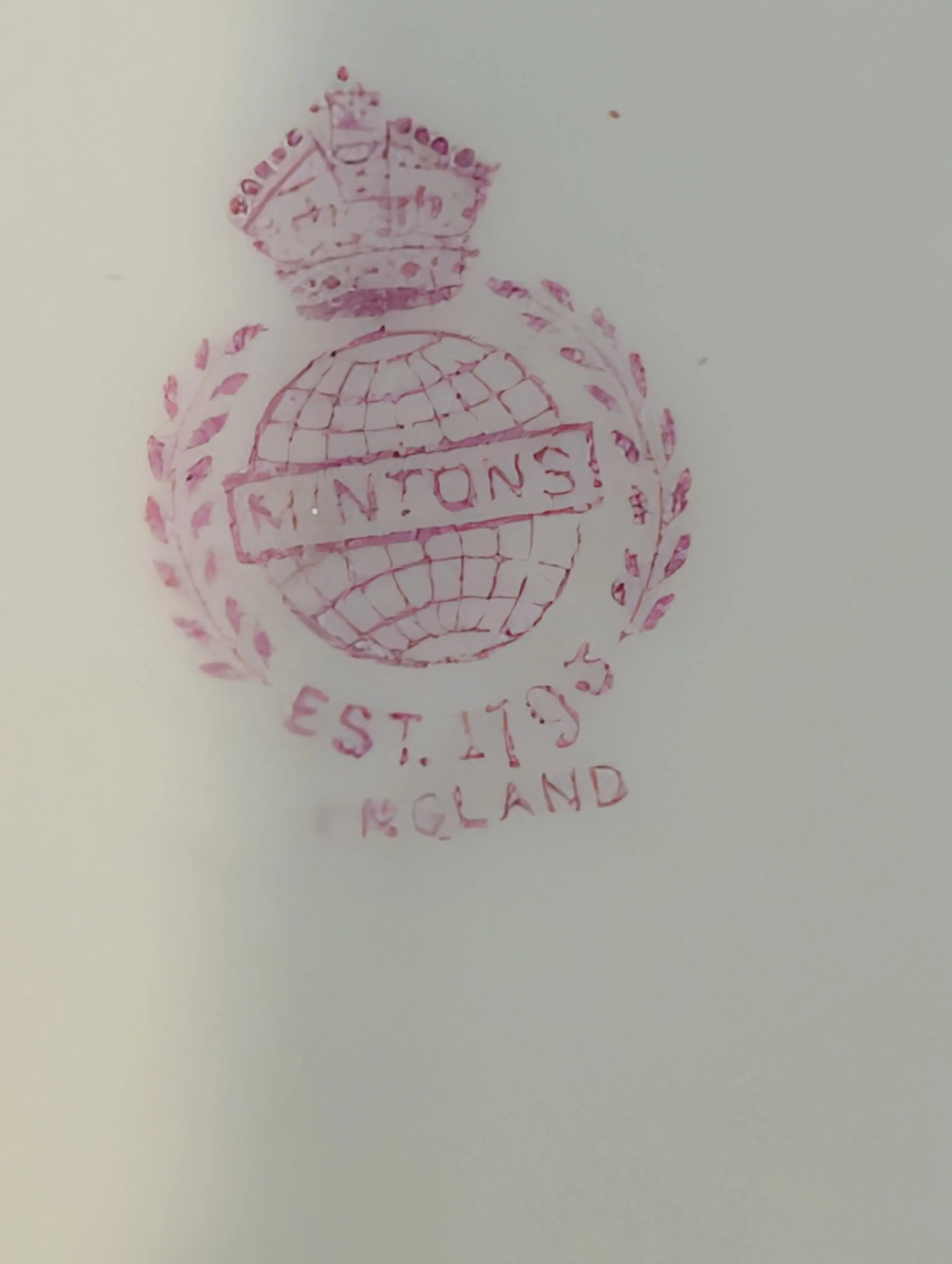 Early 20th Century Minton Cockatrice Square Serving Platter - Hand-Painted English Bone China - 9