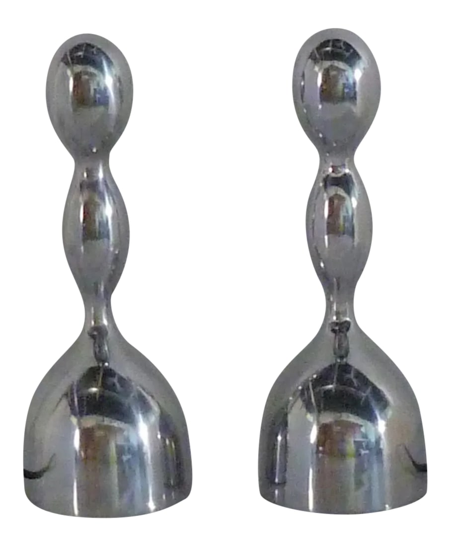 1993 Ilaria Gibertini for Nemo Space Age Modern Table Lamps, Italy - a Pair: Pair of Space Age Modern Virgo table lamps by Ilaria Gibertini for Nemo, Italy 1993. Nemo was founded in 1993 and the Virgo light was one of their first designs. The designer Ilaria Gibertini created 