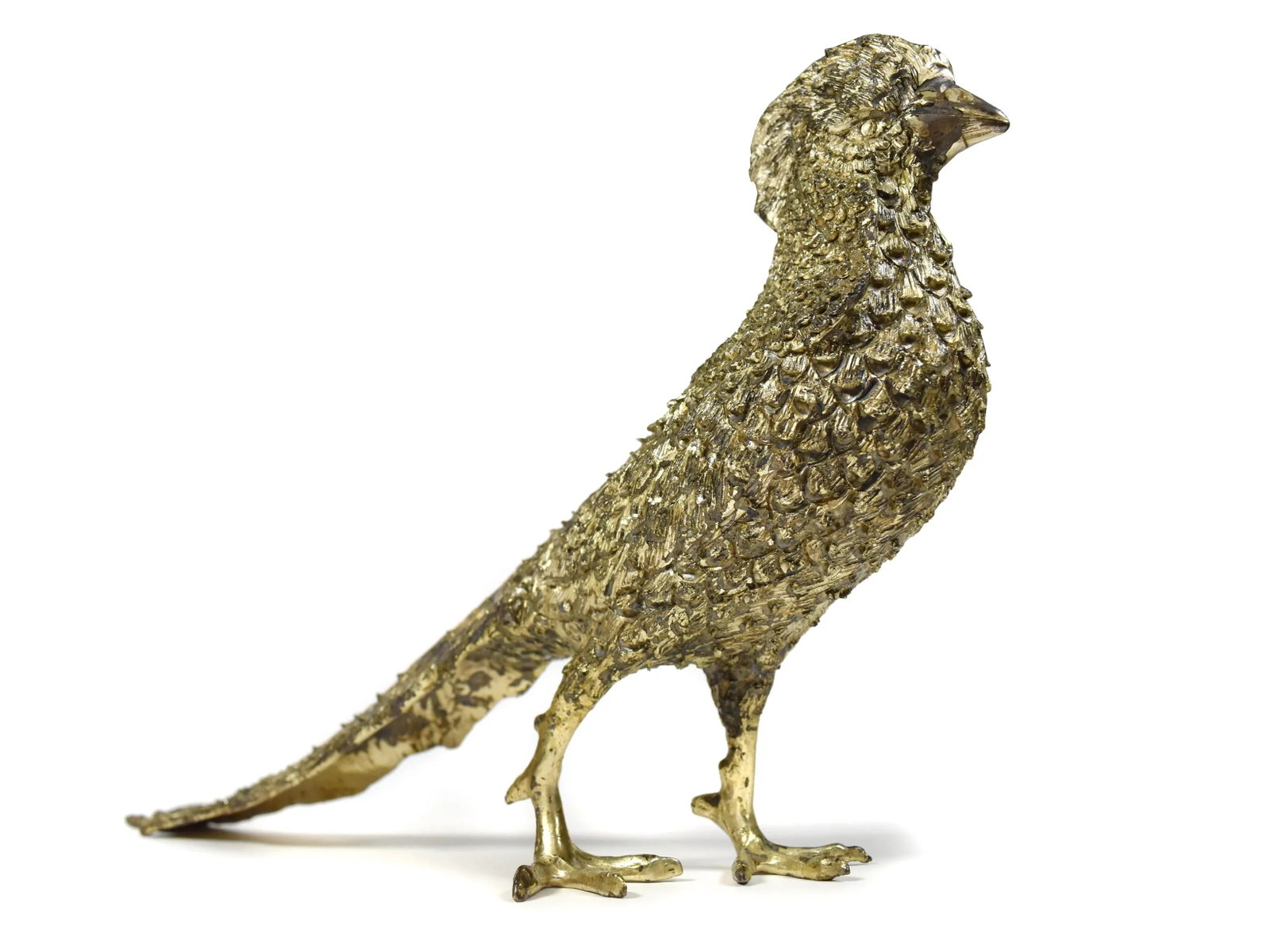 Vintage Silver Plated Male and Female Pheasant Long Tail Hunting Birds - a Pair - 7