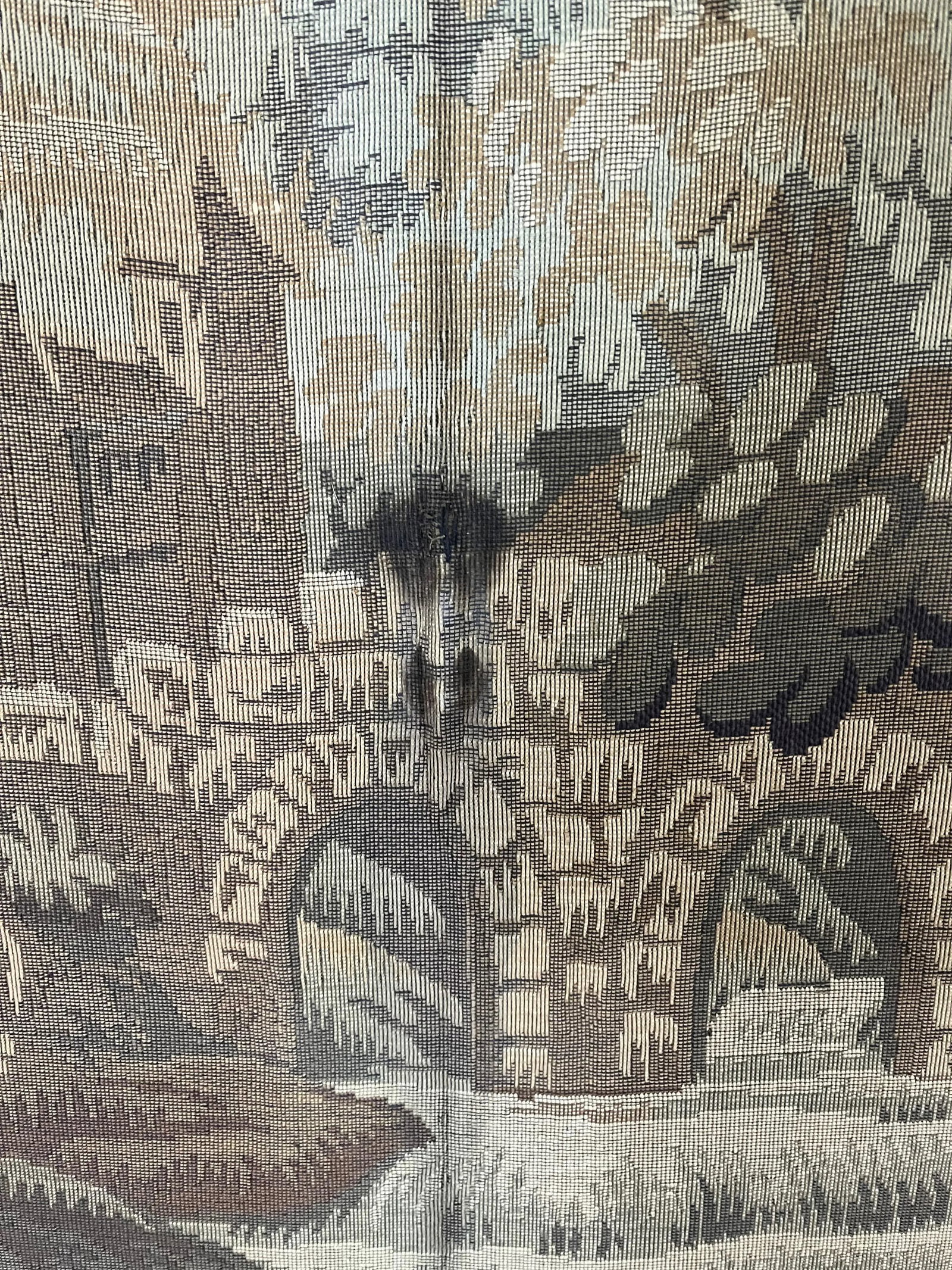 Vintage Tapestry Folding Screen - 8