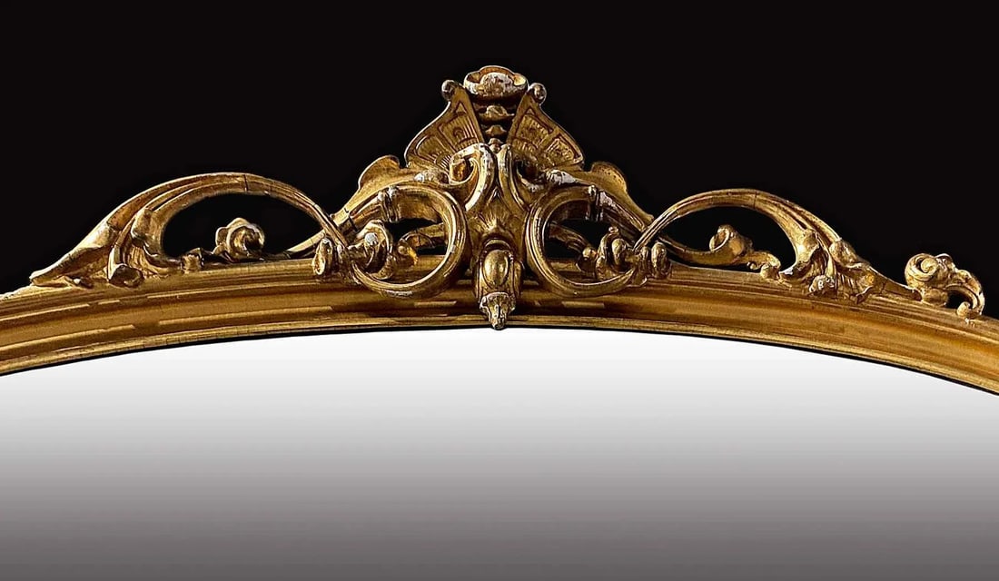 Pier Mirror Antique Gilt Victorian - 8