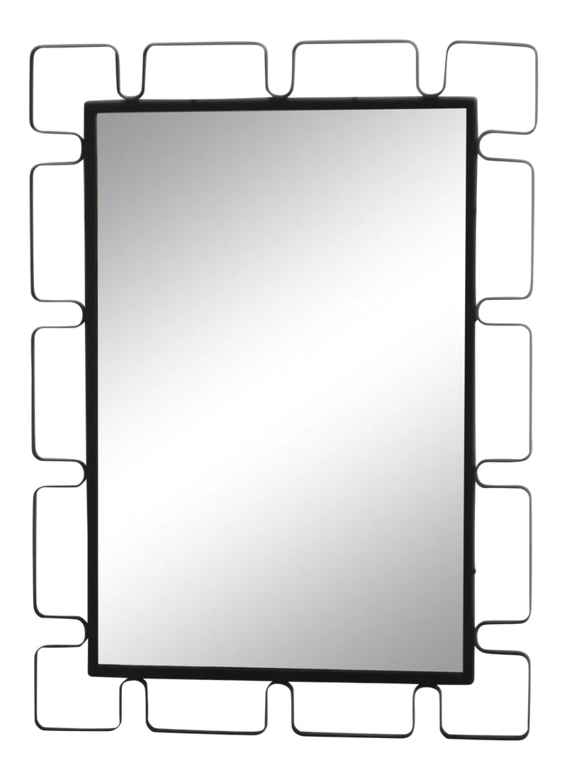 1950s Mid-Century Wrought Iron Wall Mirror (1 of 12)
