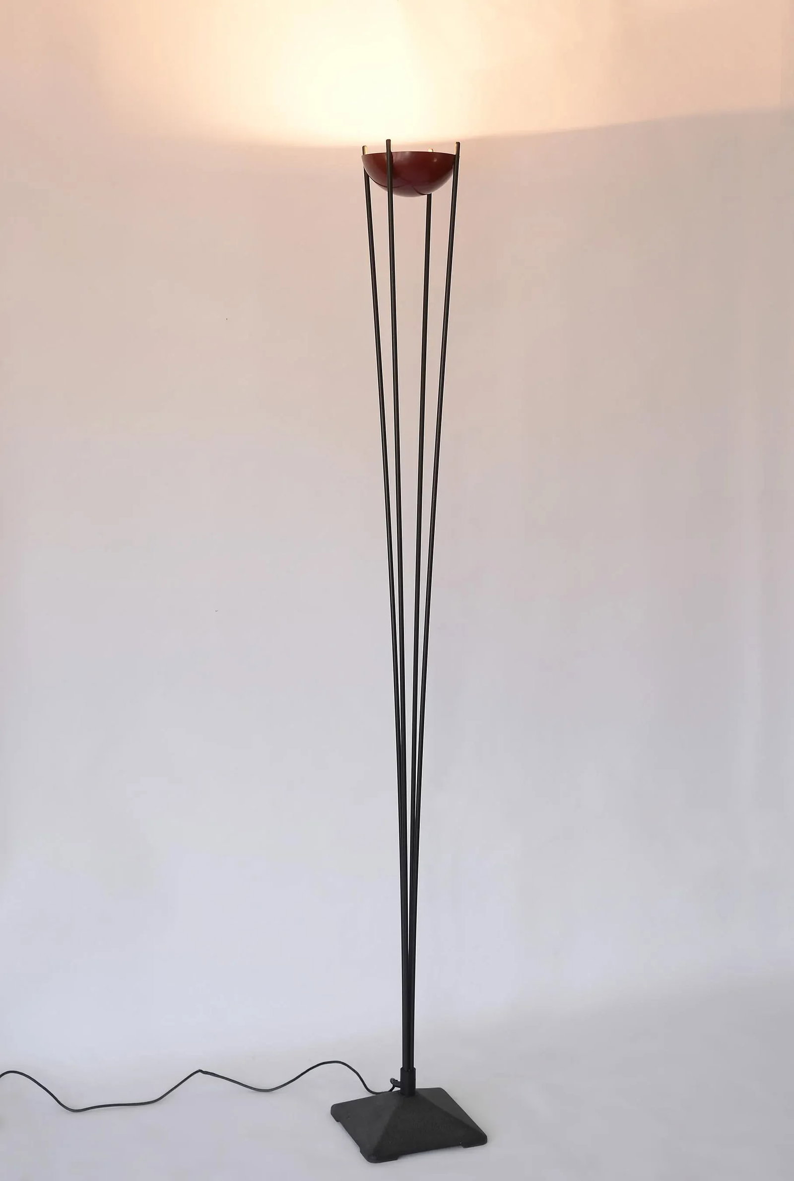 1980s Postmodern Memphis Design Kock & Lowy Torchiere Floor Lamp - 3