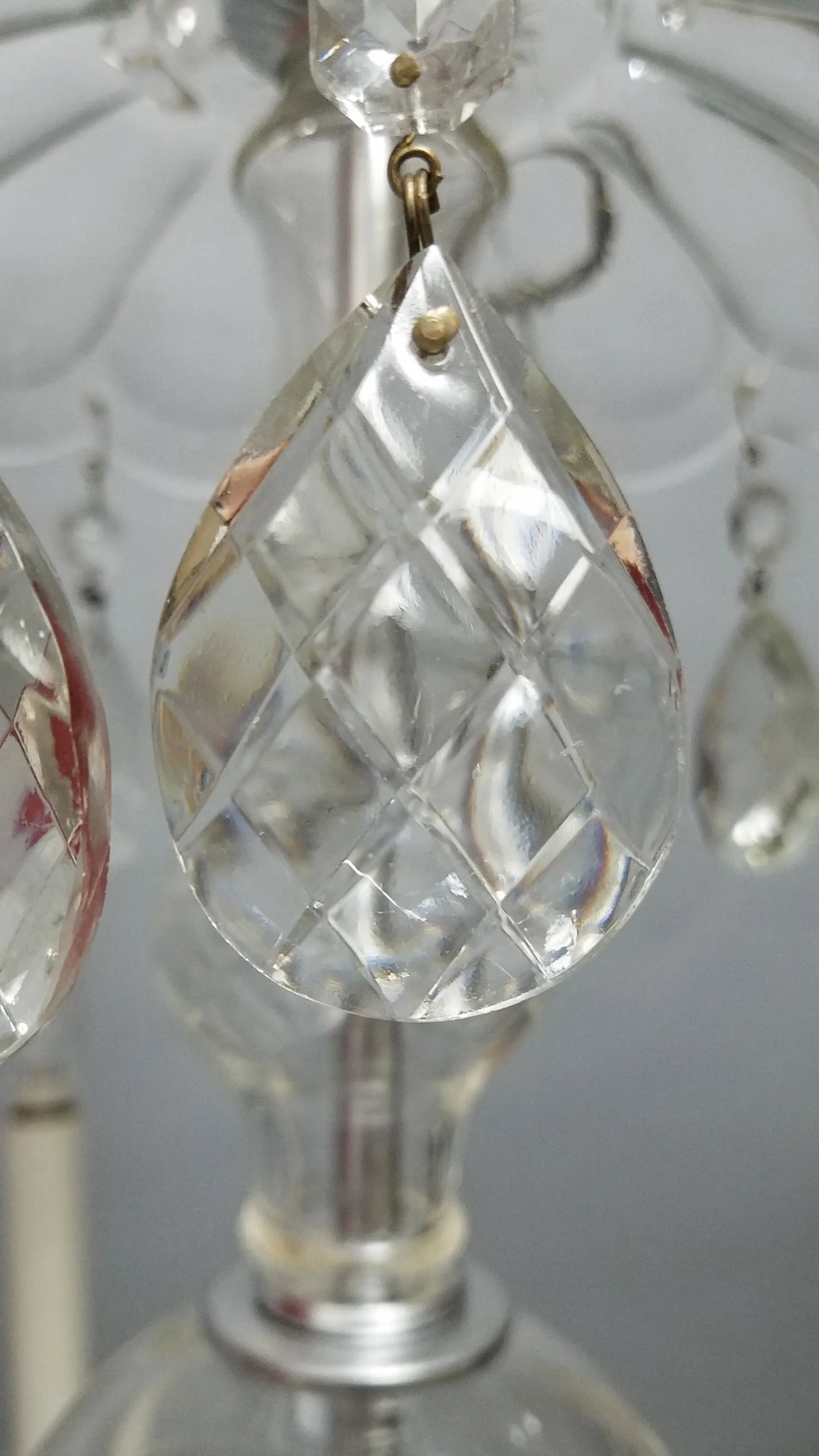 1920s Traditional Crystal 5 Arm Chandelier - 10