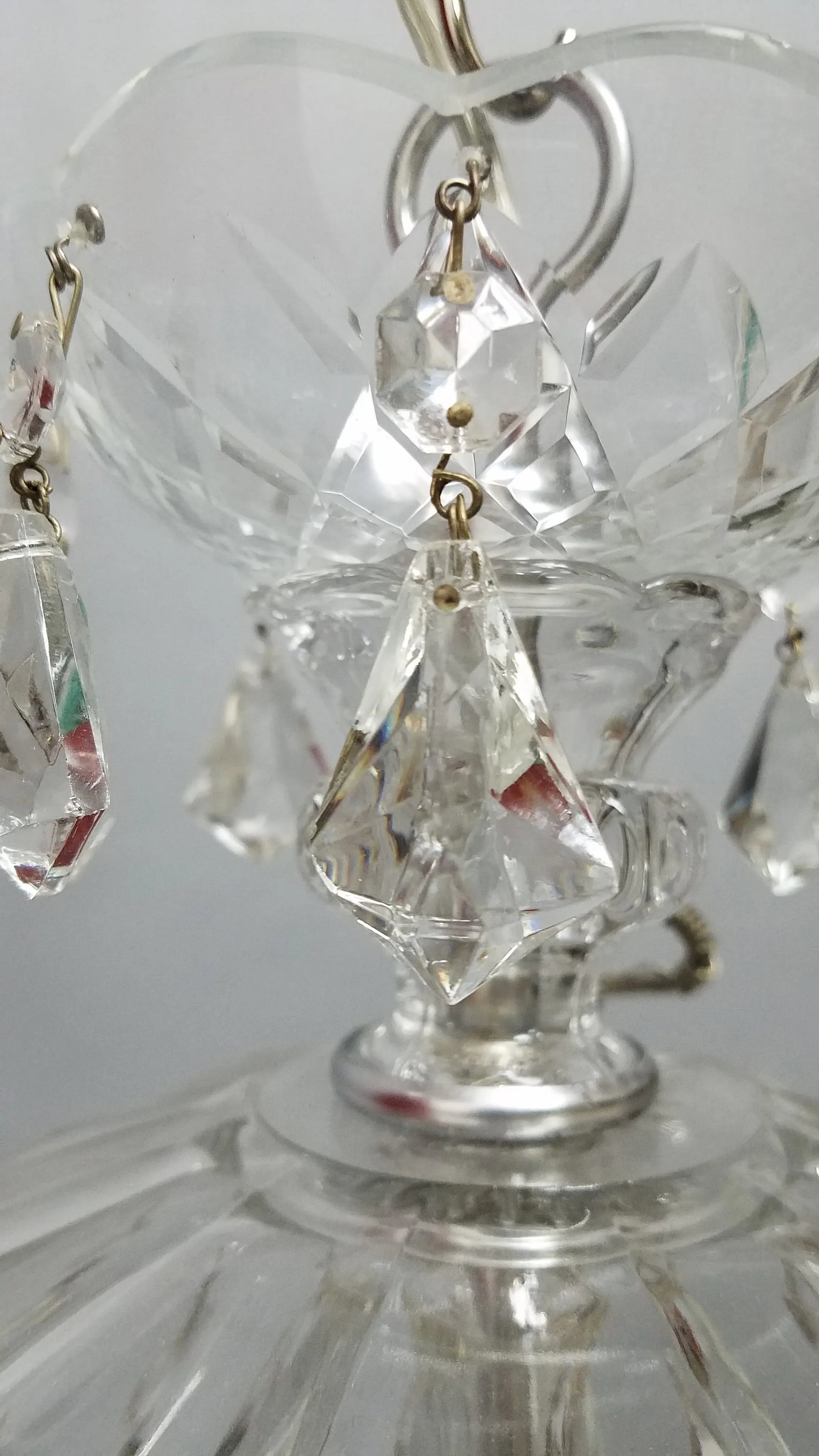 1920s Traditional Crystal 5 Arm Chandelier - 11