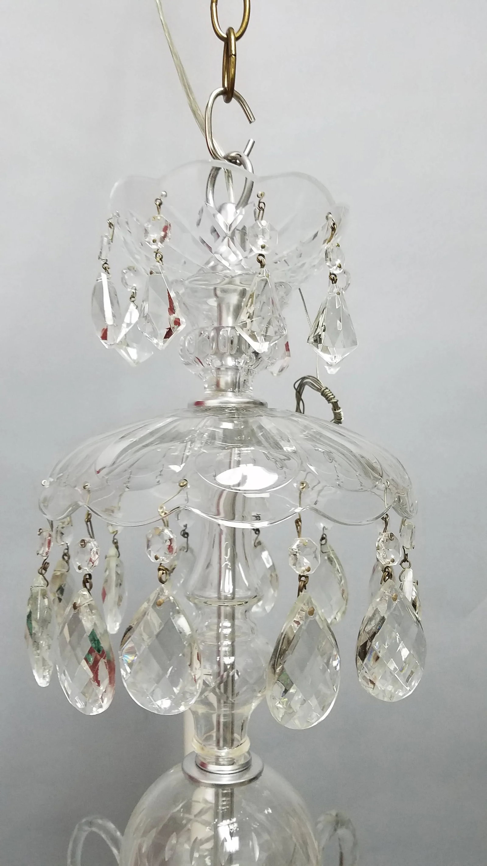 1920s Traditional Crystal 5 Arm Chandelier - 12