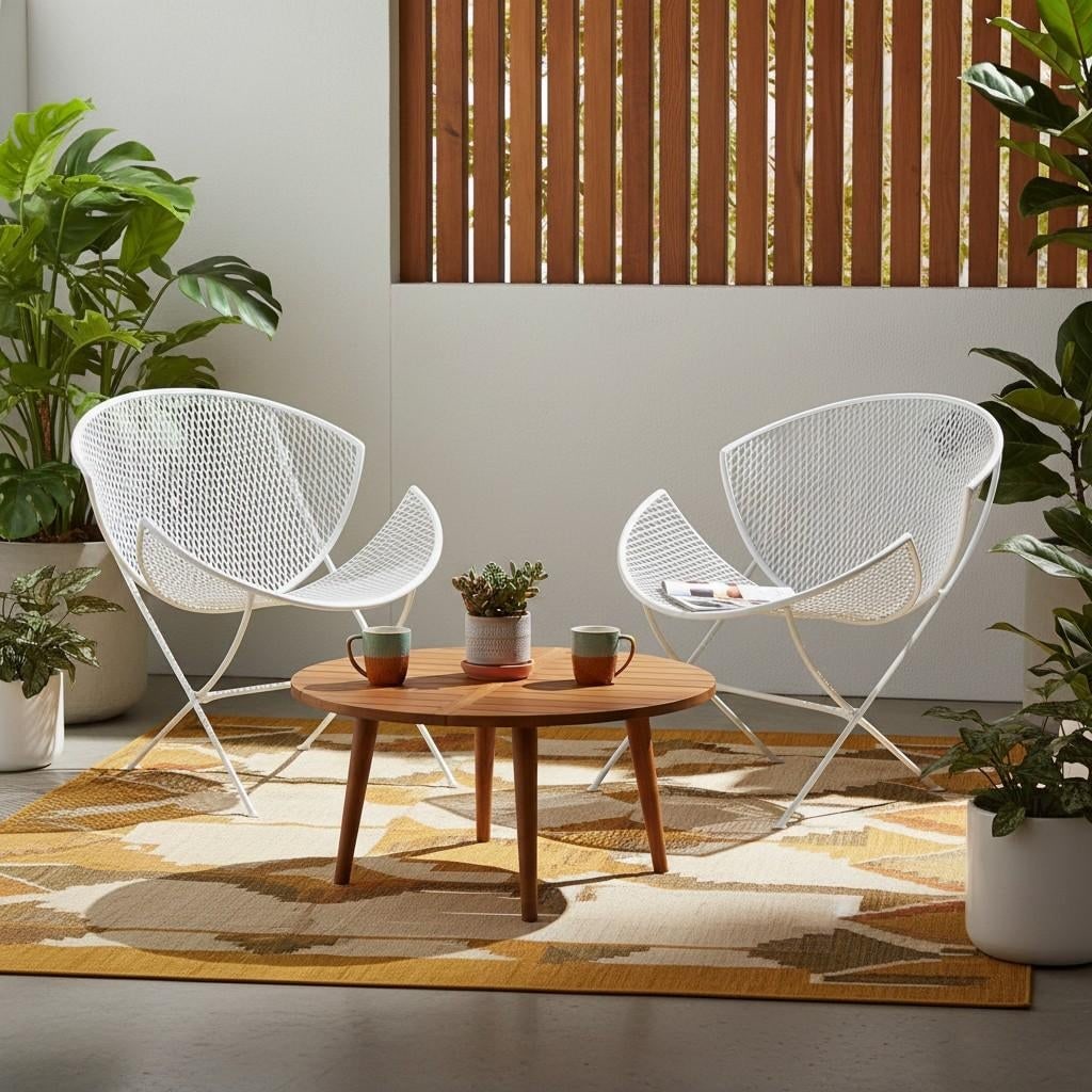 1950s Orange Slice Patio Chairs Maurizio Tempestini for Salterini - a Pair, Attributed - 8