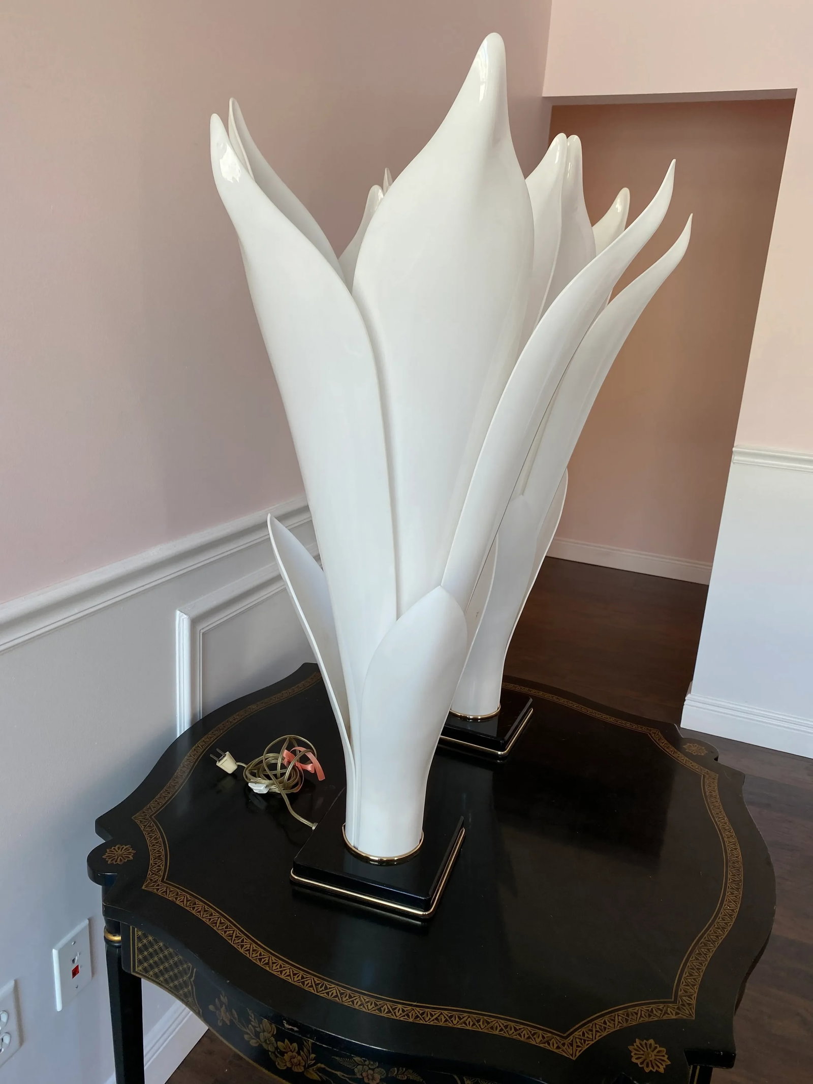 1980s Rougier Lucite Table Lamps - a Pair - 10