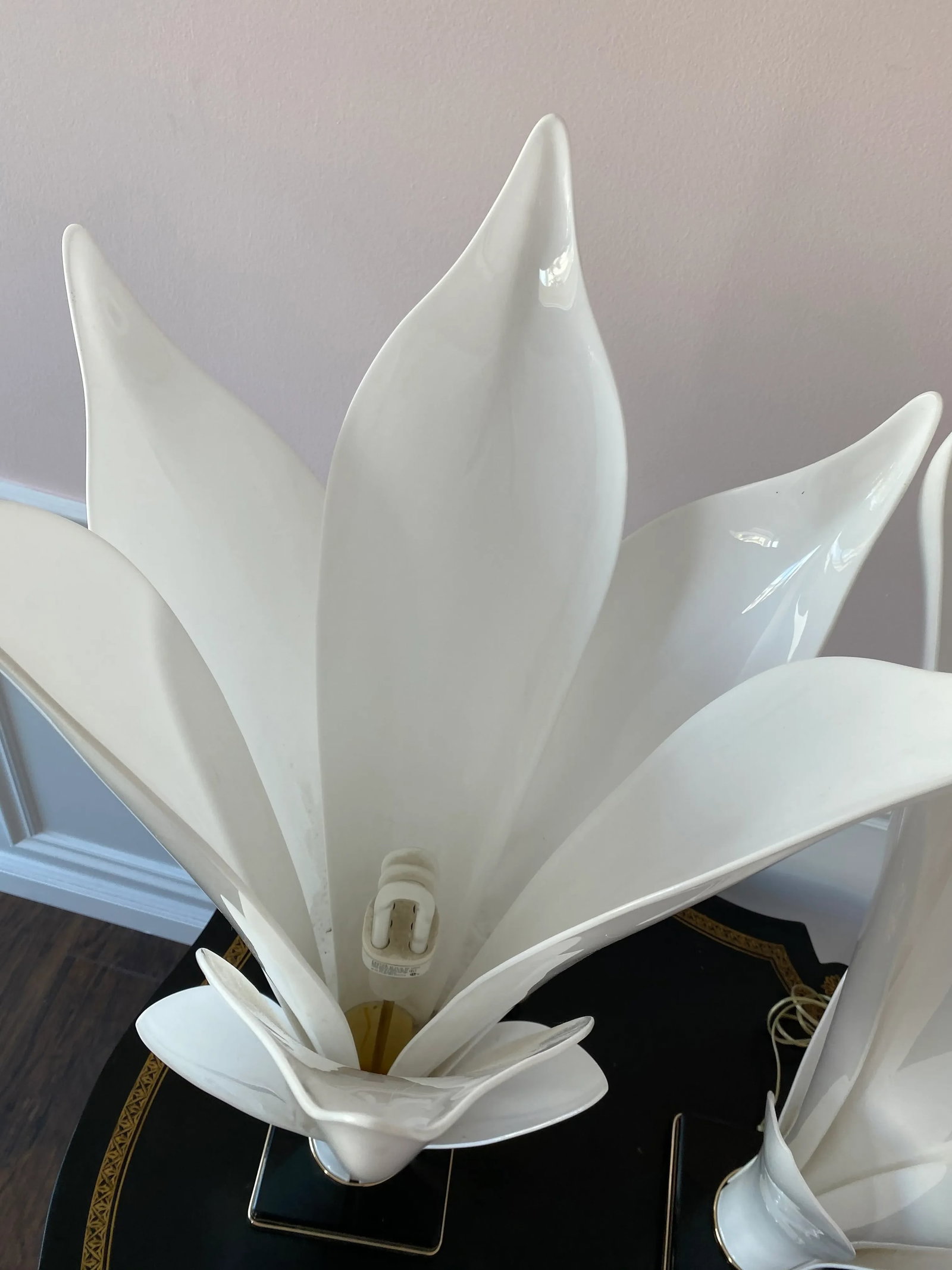 1980s Rougier Lucite Table Lamps - a Pair - 8