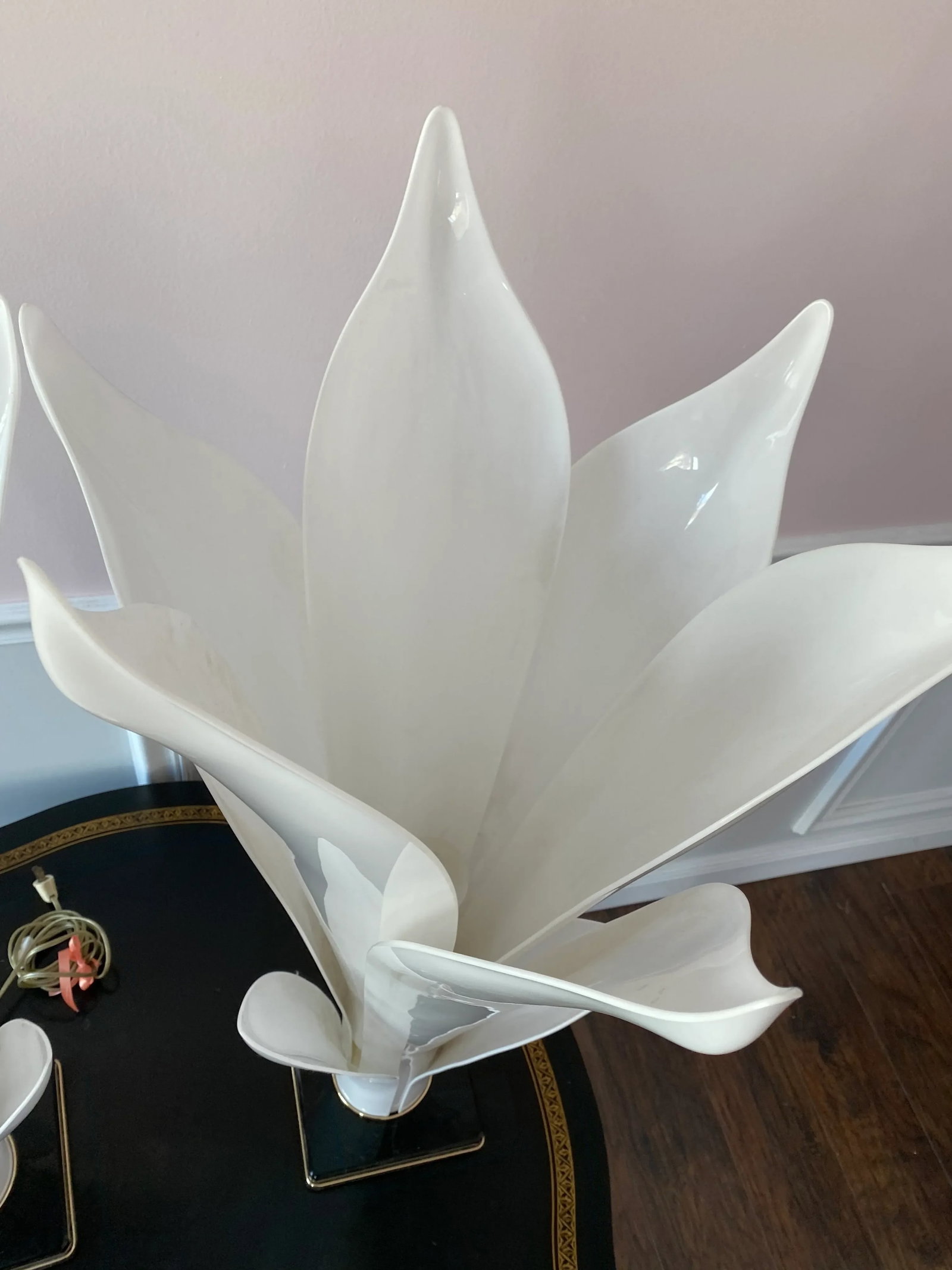 1980s Rougier Lucite Table Lamps - a Pair - 9