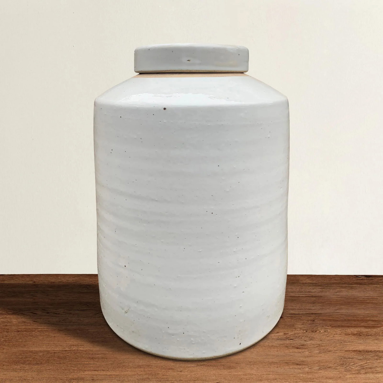 Modern Chinese White Glazed Ginger Jar - 2